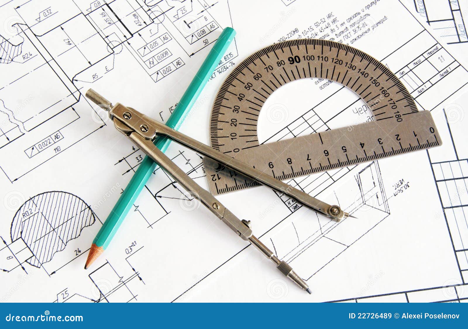 Drawing accessories stock image. Image of number, built 22726489