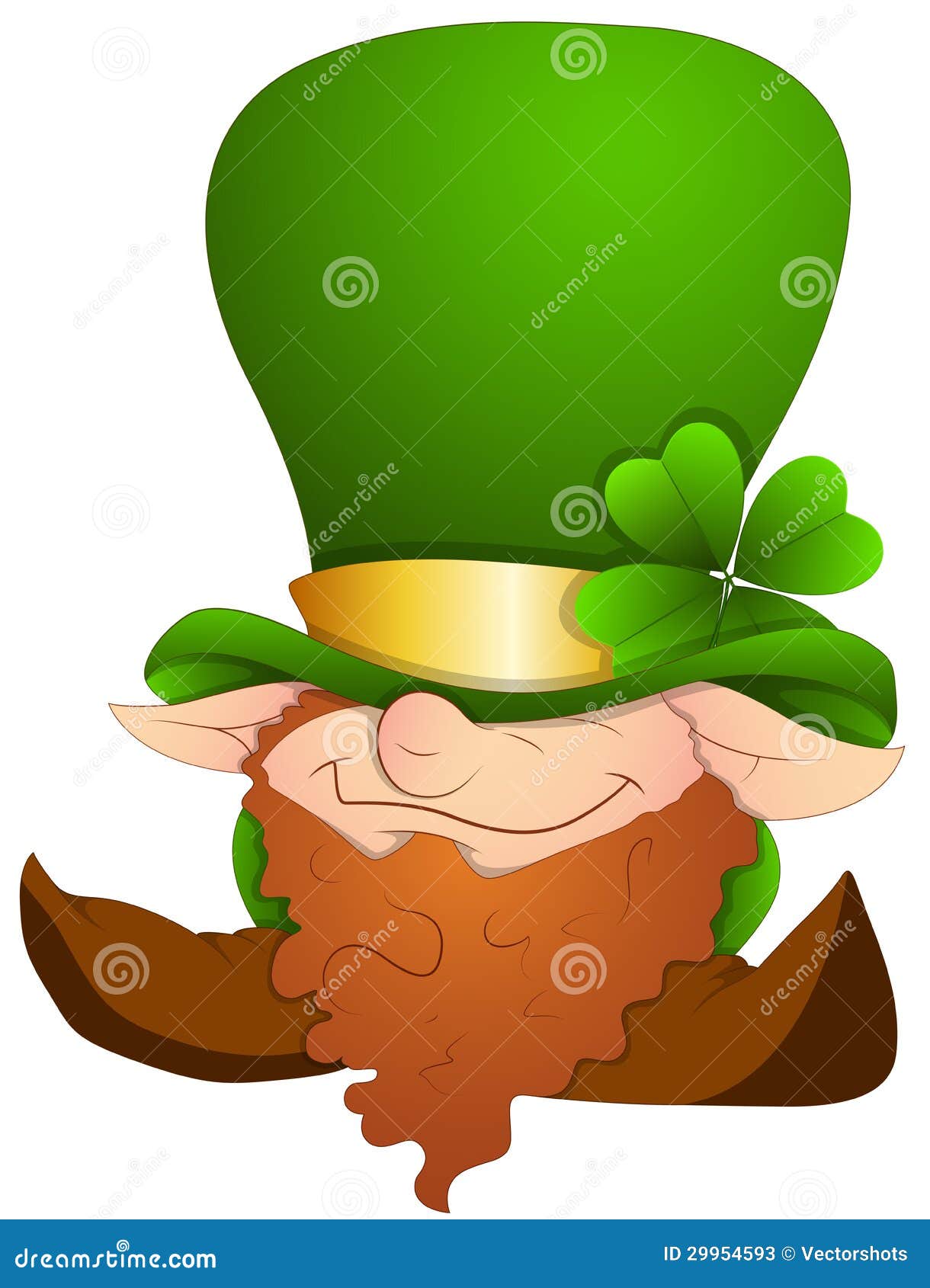 St. Patrick S Day Cartoon Character - Vector Illustration Stock Vector