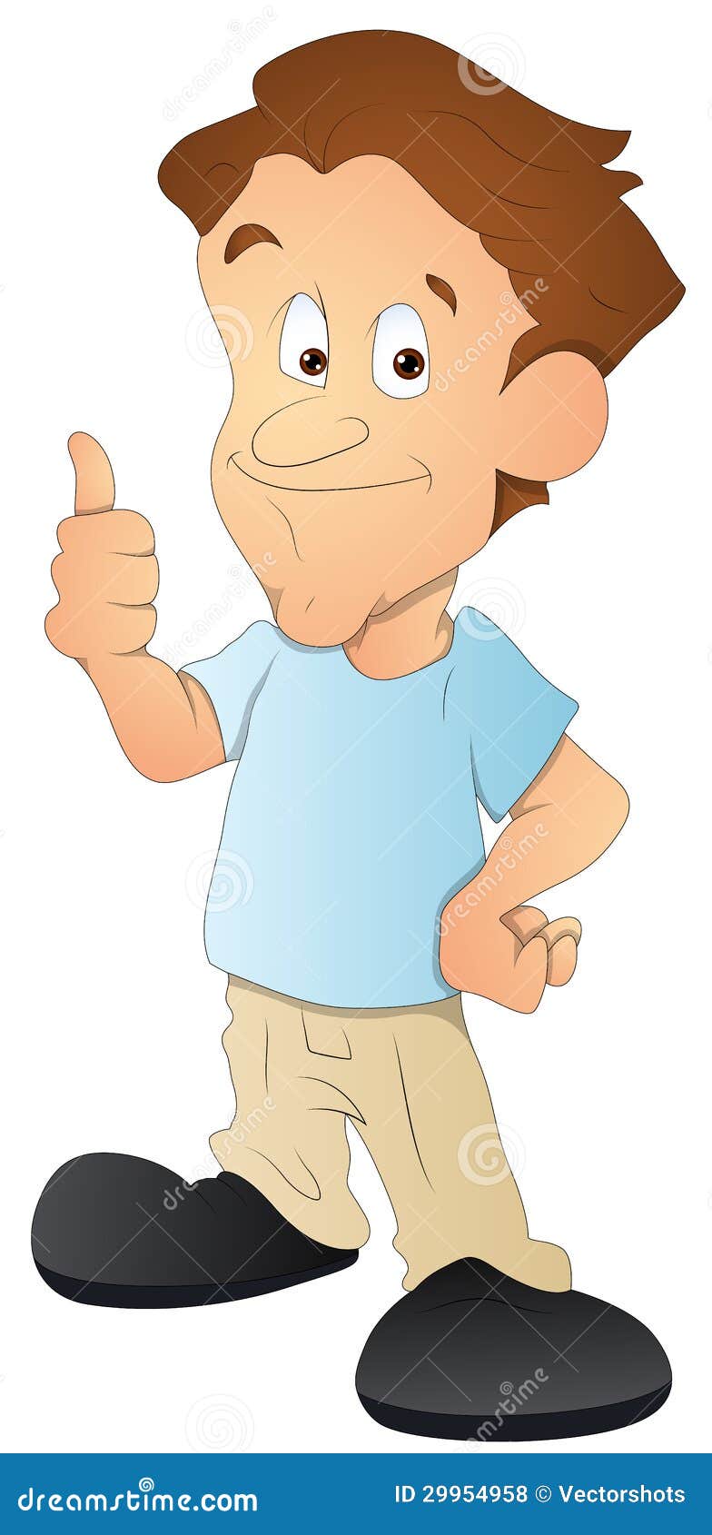 Man - Cartoon Character - Vector Illustration Stock Vector 