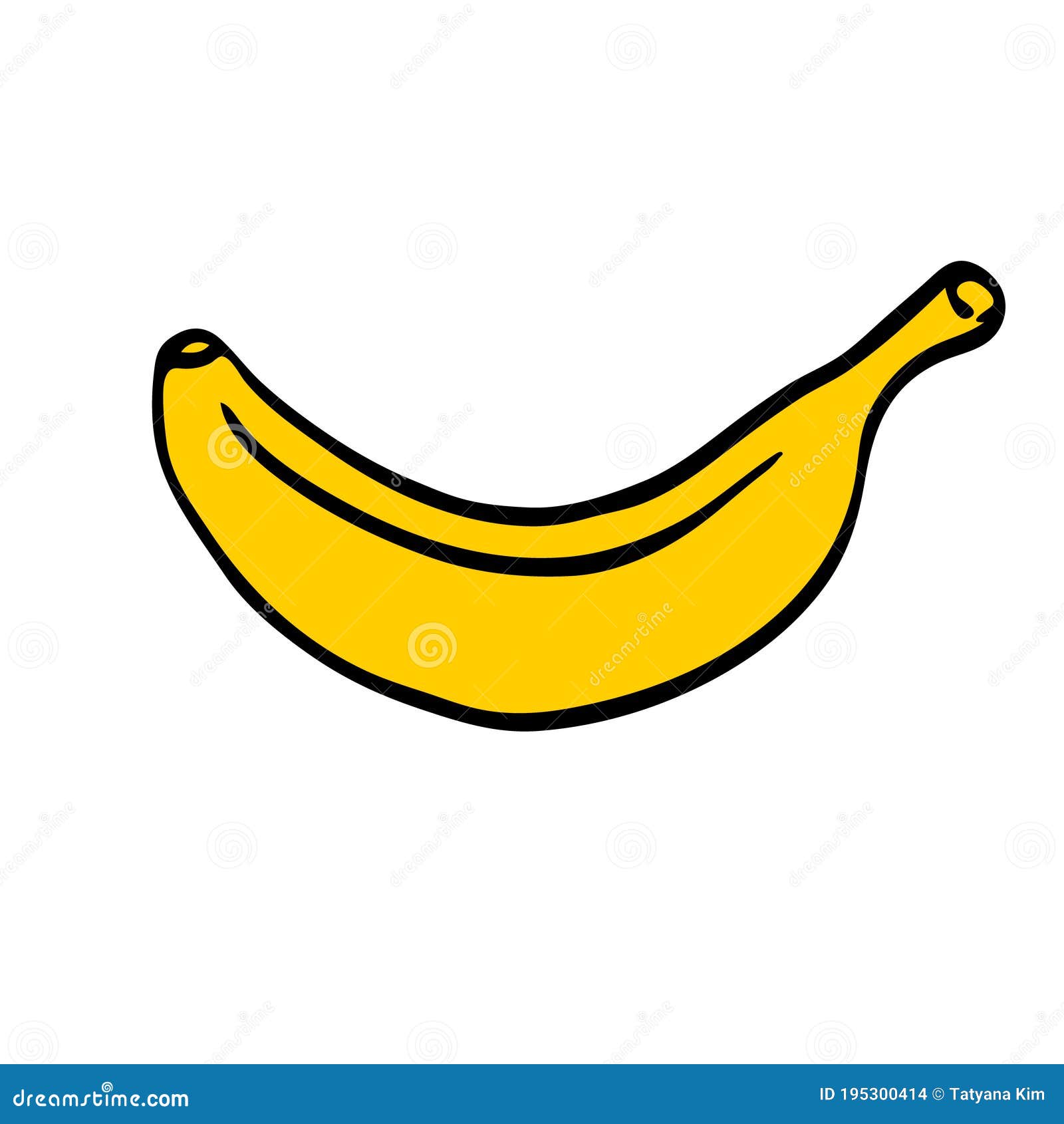 Banana sketch vector illustration Stock Vector by ©AlexanderPokusay 86815888