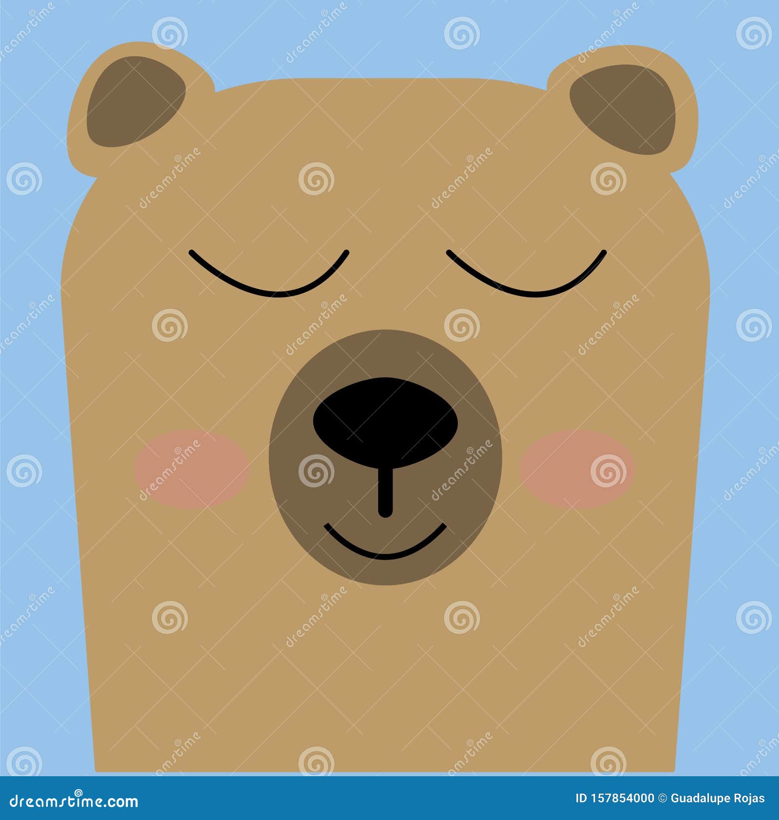 Brown Bear is a Solitary Animal, Except during the Salmon Spawning Season,  when a Huge Number of Bears Gather in Streams and Coast Stock Vector -  Illustration of comic, baby: 157854000