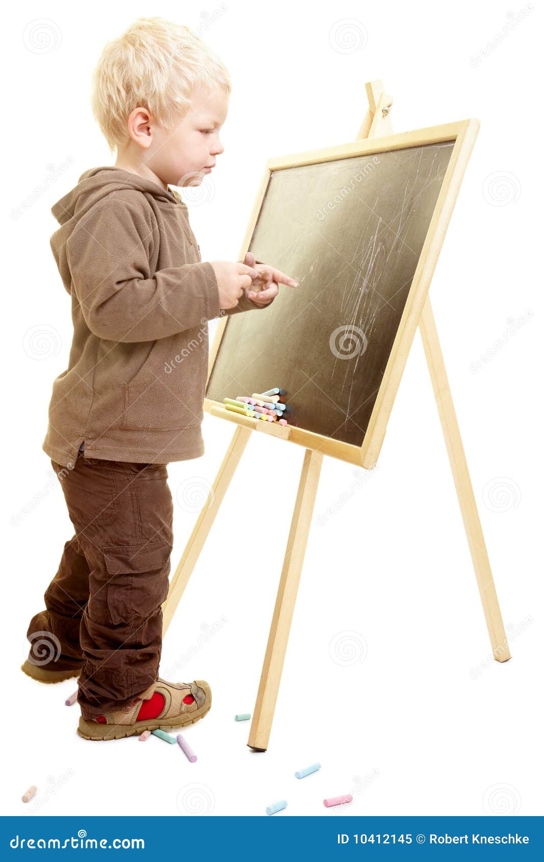 Drawing on a blackboard stock image. Image of hobby, cutout 10412145