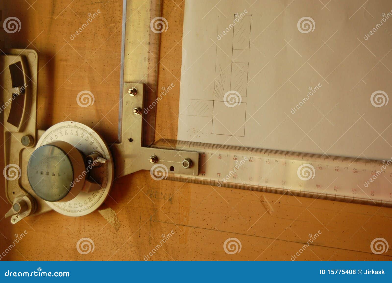 Drawing board stock photo. Image of ruler, drawing, workshop - 15775408