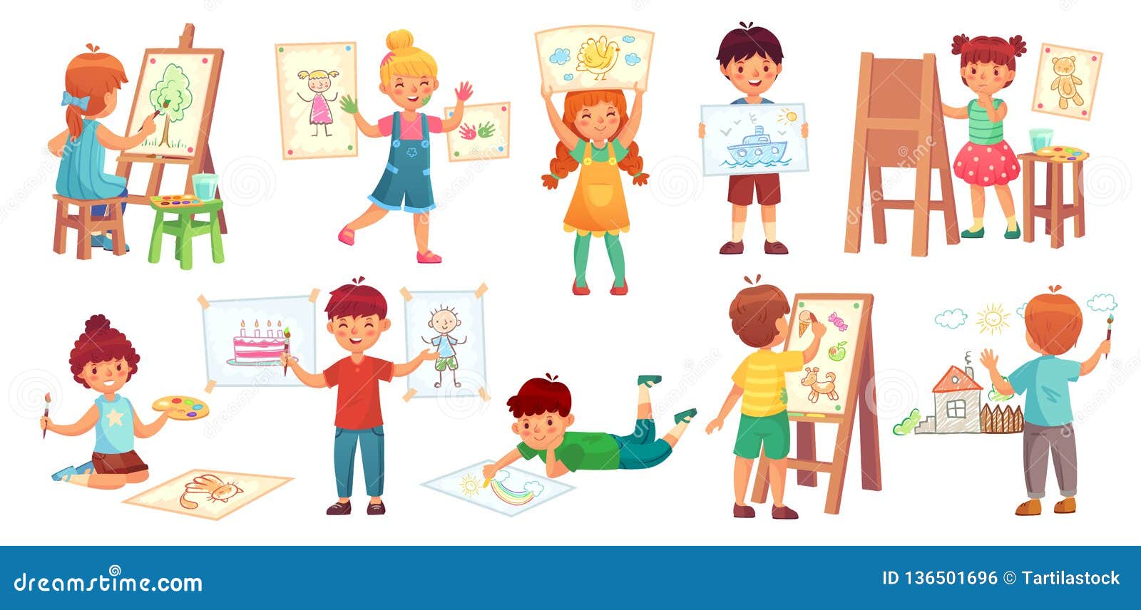 Kid Drawing Stock Illustrations – 413,333 Kid Drawing Stock Illustrations,  Vectors & Clipart - Dreamstime