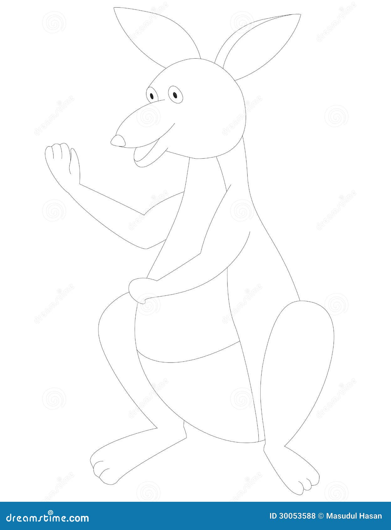 k for kangaroo coloring pages - photo #43