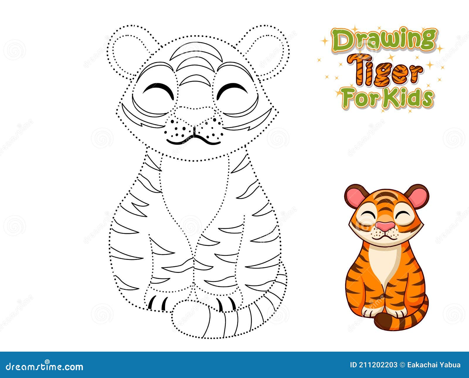 Drawing and Coloring Pages Printables Cute Cartoon Tiger. Crafts and Worksheets for Kid Stock Vector - Illustration of line, coloring: 211202203 Drawing and Coloring Pages Printables Cute Cartoon Tiger. Crafts and Worksheets for Kid Stock Vector - Illustration of line, coloring: 211202203