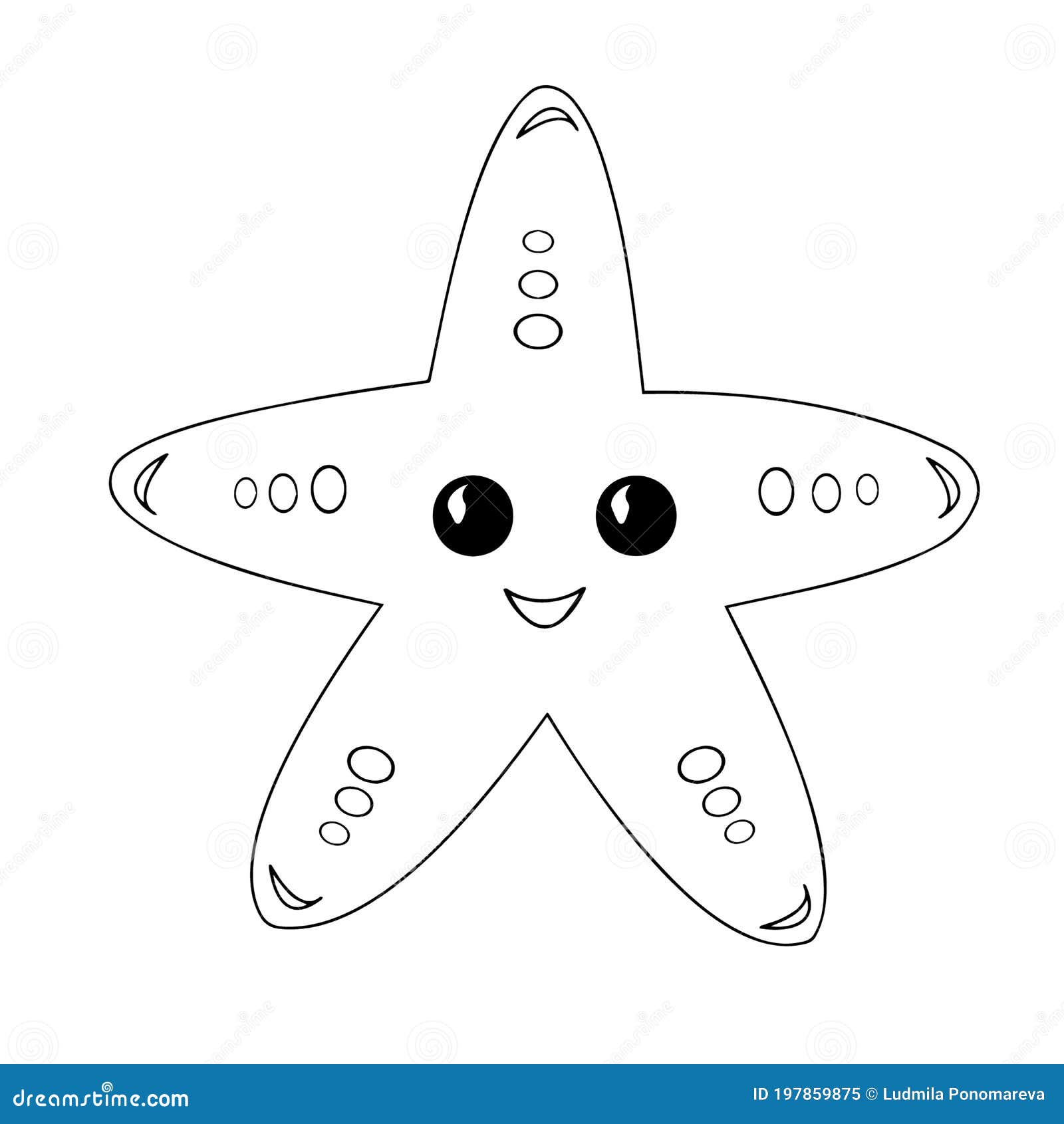 Children`s Vector Drawings Coloring Pages. Water Animal. Stock Vector -  Illustration of outline, element: 197859875