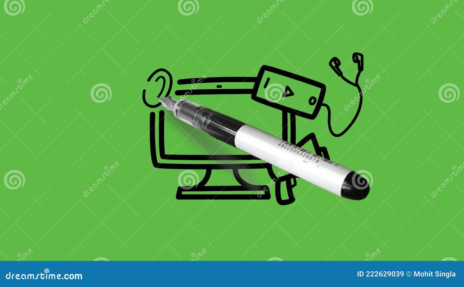 Monitor Screen Computer Technology Device Vector Illustration Drawing Color  Royalty Free SVG, Cliparts, Vectors, and Stock Illustration. Image 97676272.