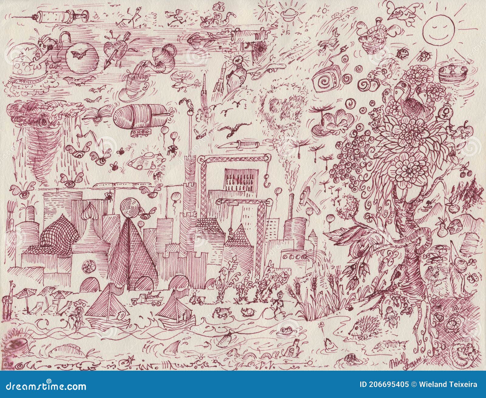 wallpapers Alice In Wonderland Forest Drawing dreamstime com