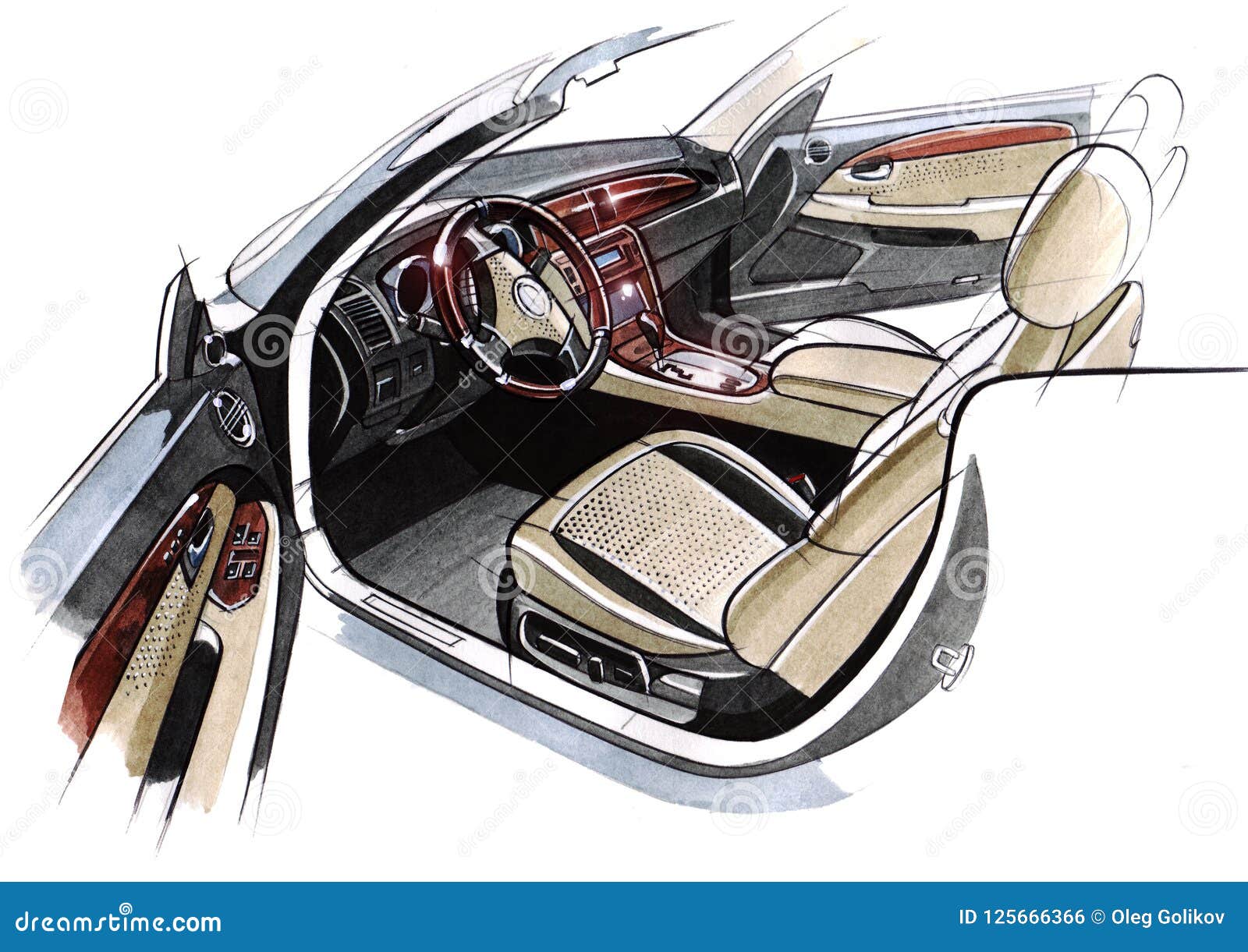 Patent Design Drawings for Car Interior  Invention patent Drawings   illutrations