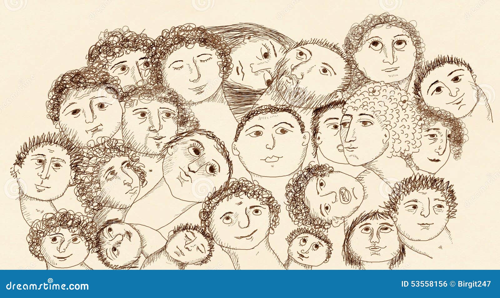 Drawing Of Faces Stock Illustration Illustration Of Hair Drawing Of Faces Stock Illustration Illustration Of Hair
