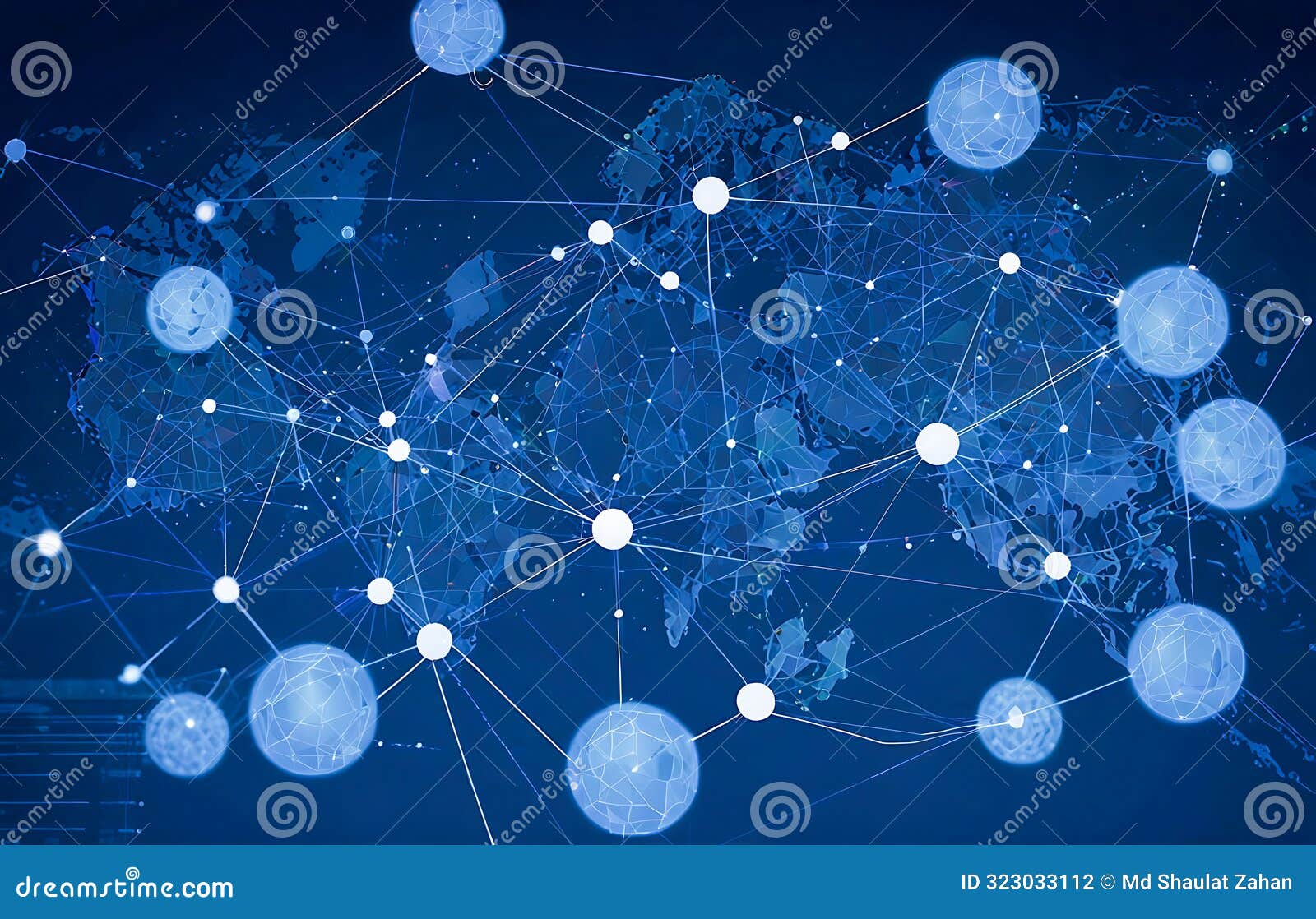 Drawing Global Structure Networking And Data Exchanges Customer