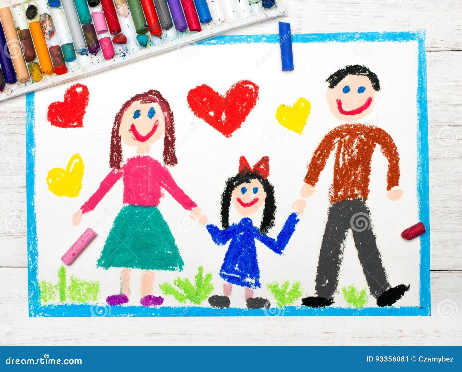 Father daughter drawing hi-res stock photography and images - Alamy