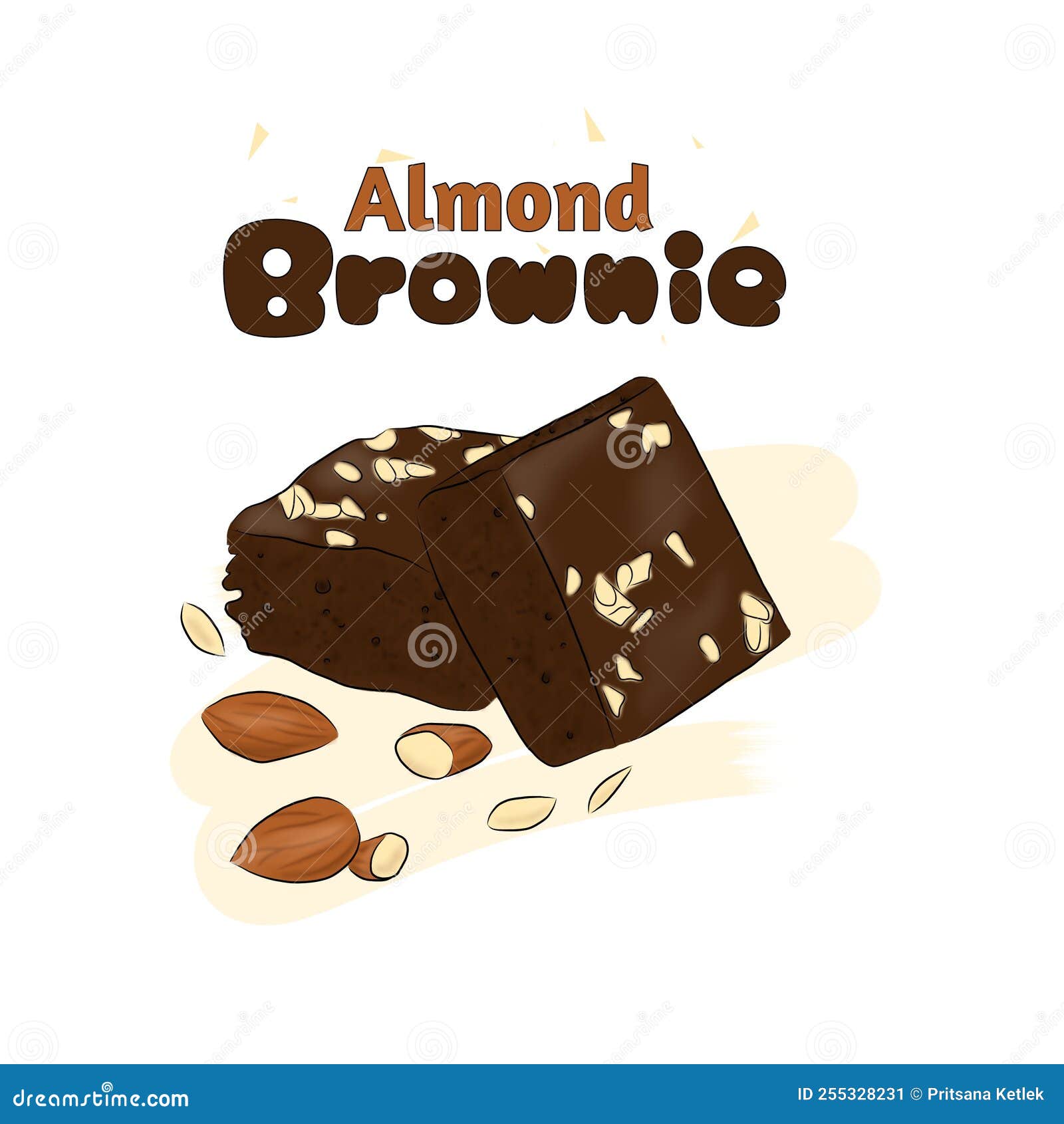 Almond, Chocolate, Soy, Coconut Milk Labels. RoyaltyFree Stock Image