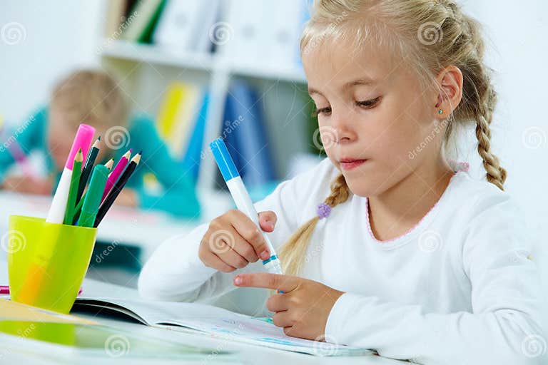 Drawing lesson stock photo. Image of caucasian, artist 23291158