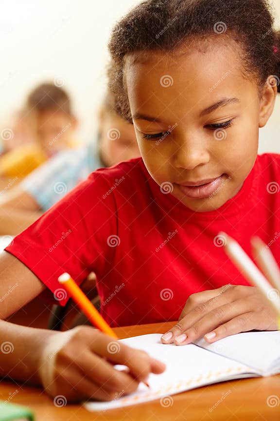 At drawing lesson stock photo. Image of lifestyle, junior 25444122