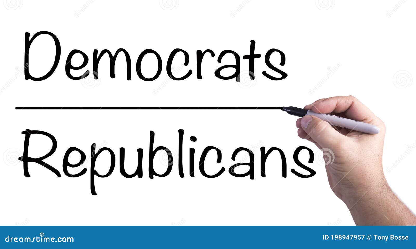 drawing the line between democrats and republicans