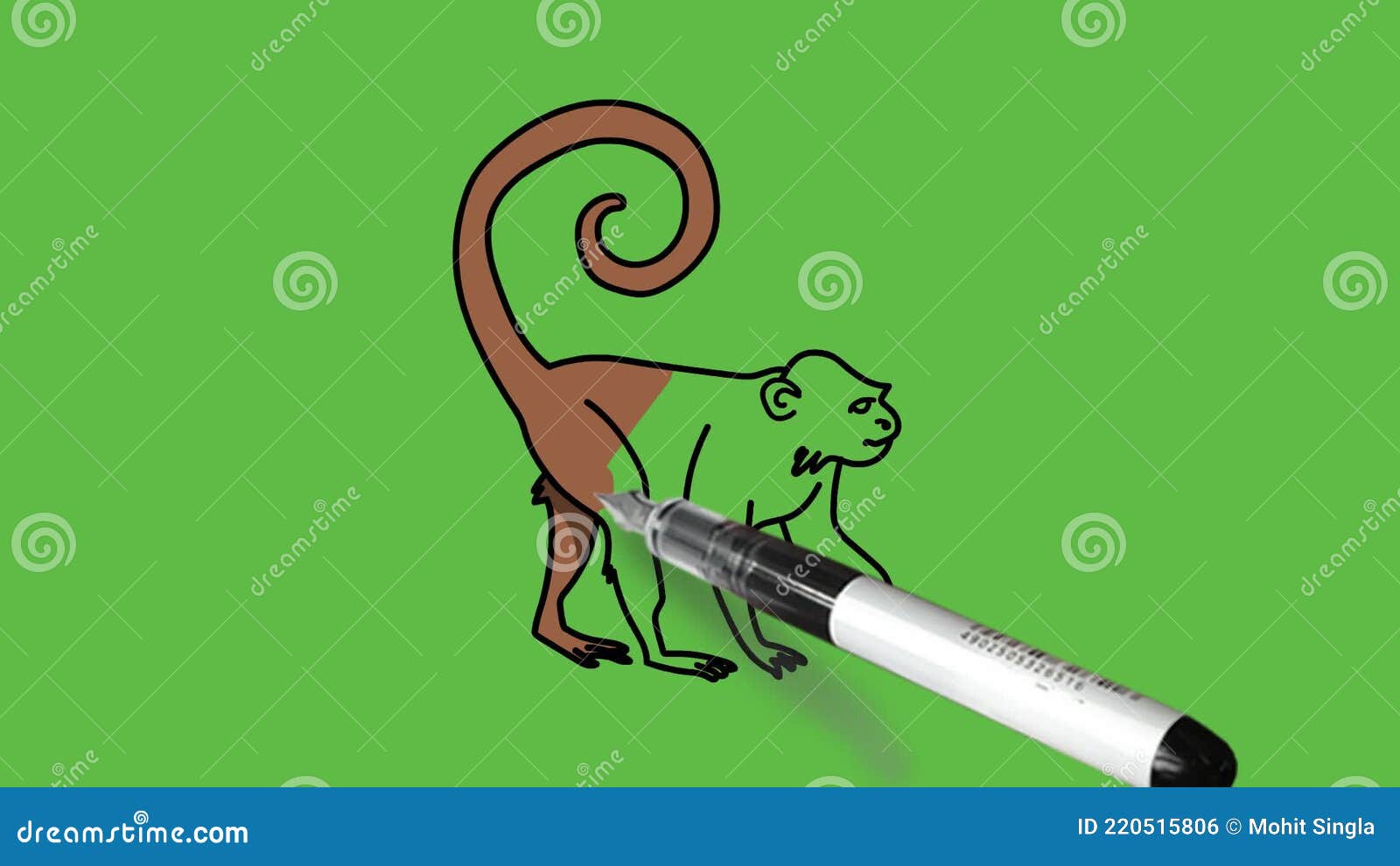 Monkey Coloring Vector Art PNG Images | Free Download On Pngtree