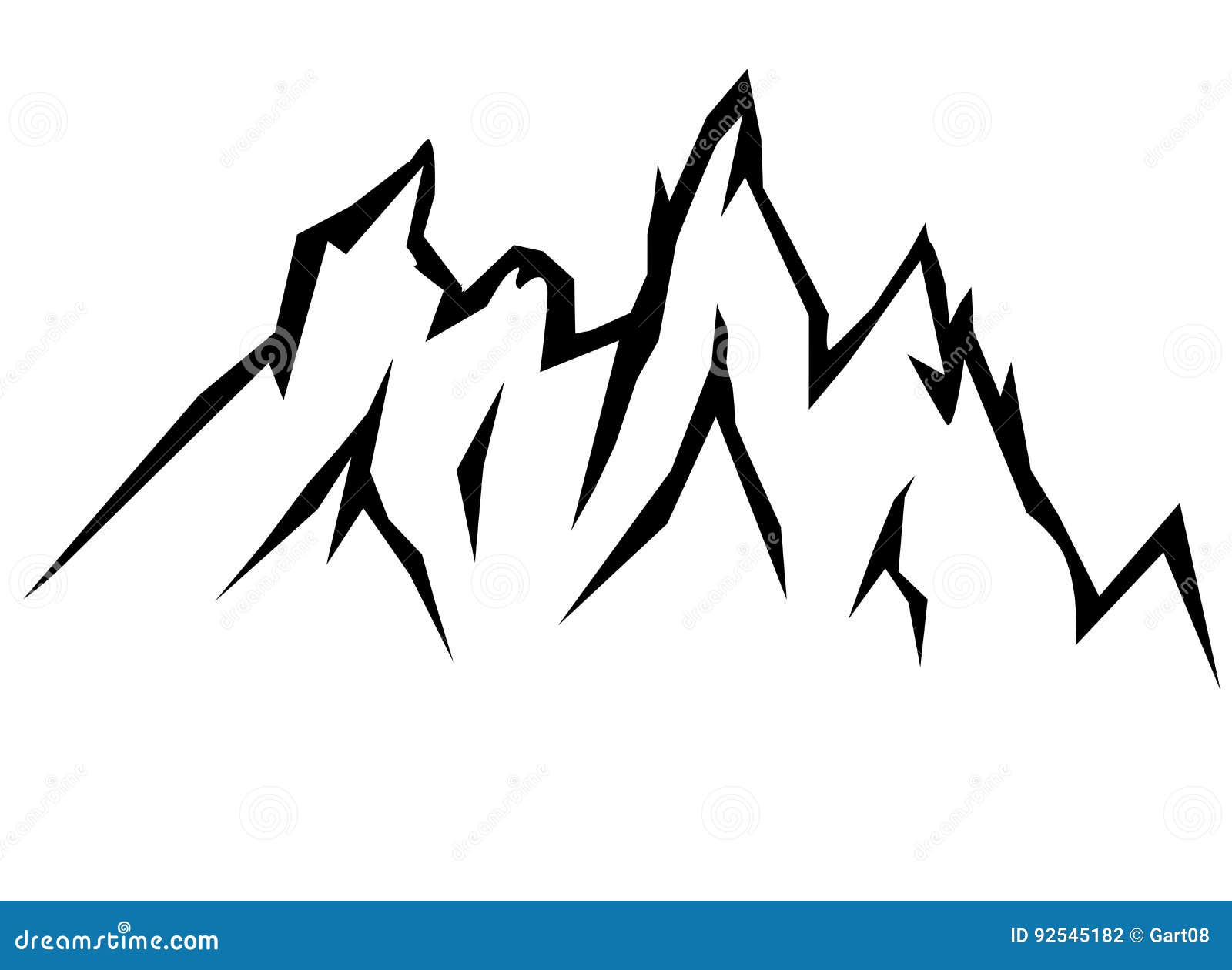 Hand drawn Mountain in sketch style isolated on white background. Vector  illustration. 6138747 Vector Art at Vecteezy