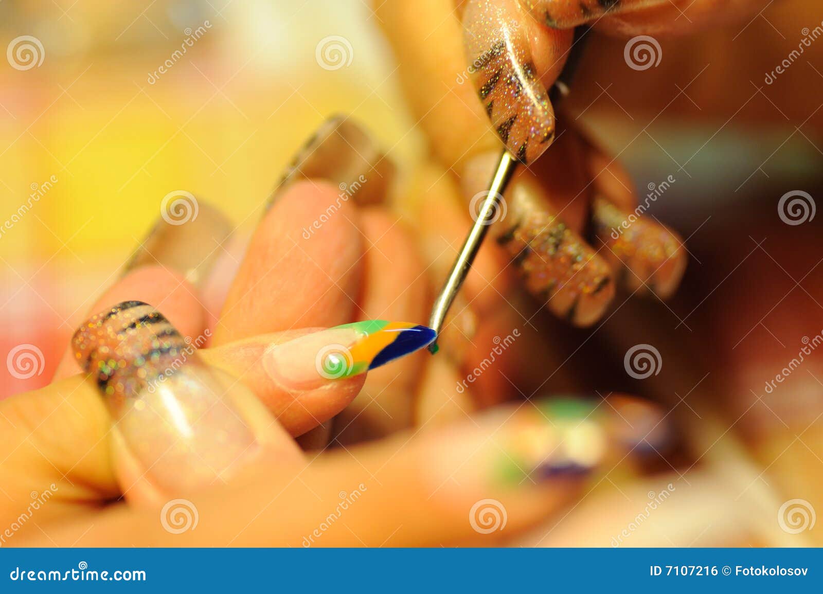 Drawing on a nail stock photo. Image of paint, dark, brush - 7107216