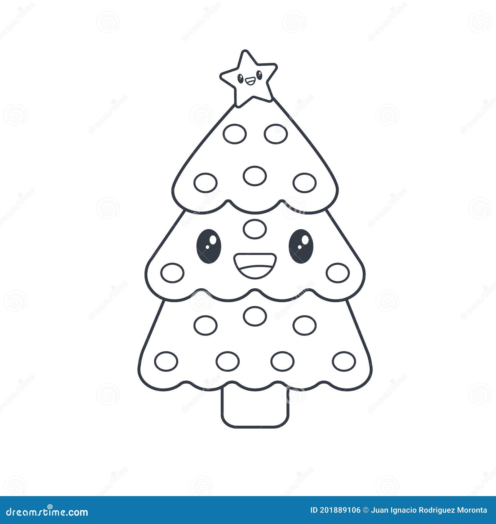 Clip Art Christmas Tree You Can Use This Cute Cartoon - Christmas Tree  Cartoon Drawing, HD Png Download , Transparent Png Image - PNGitem