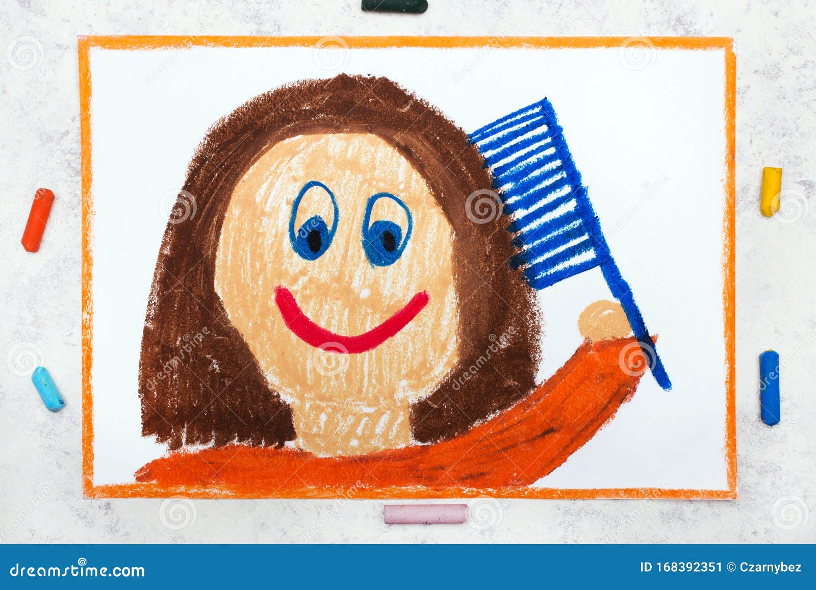 Girl Brushing Hair Cartoon Stock Photos - Free & Royalty-Free Stock Photos  from Dreamstime