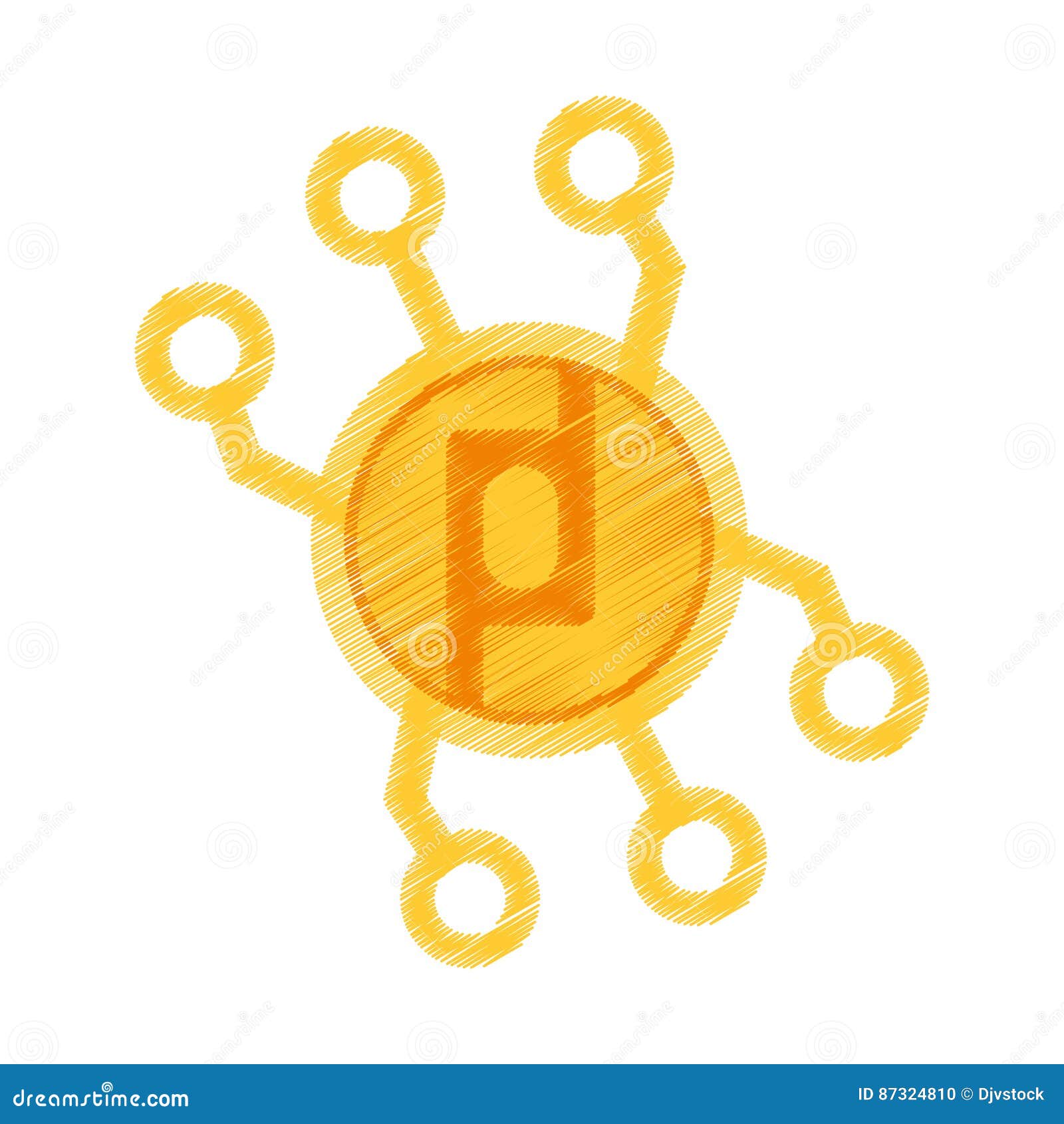 drawing protoshare coin web icon