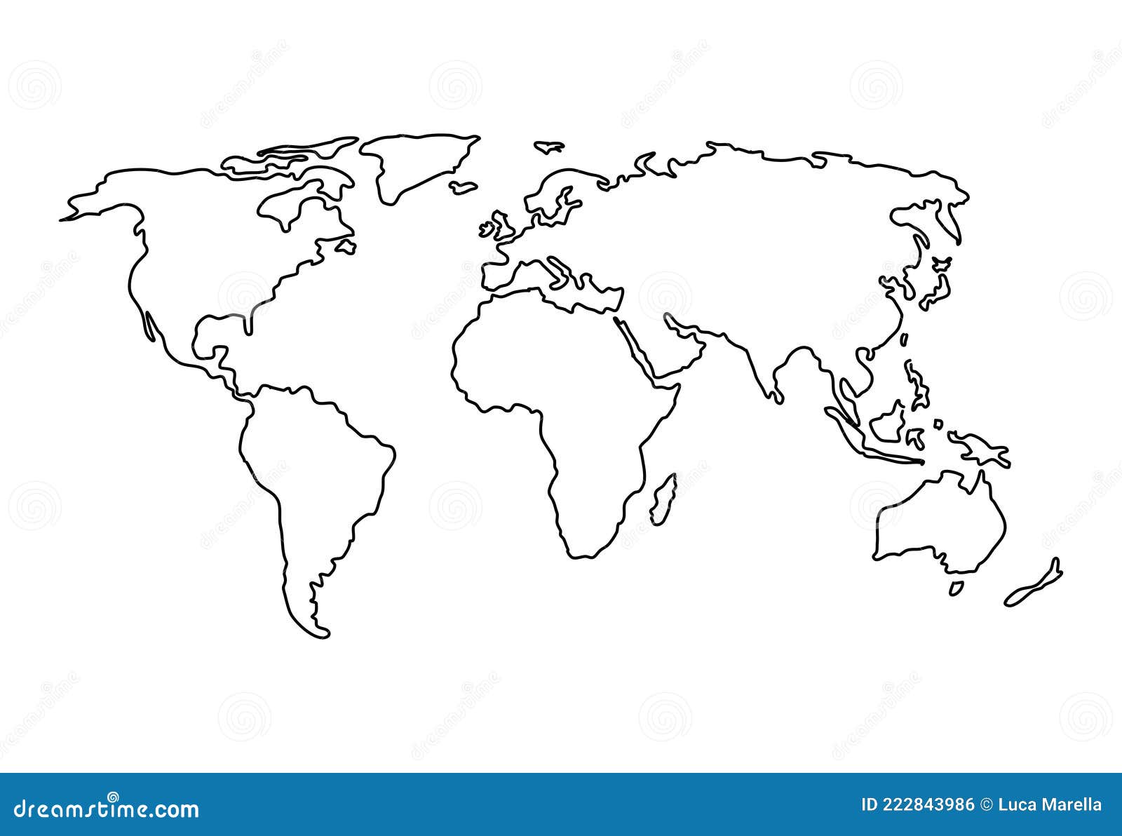 World line map stock vector. Illustration of pencil - 222843986