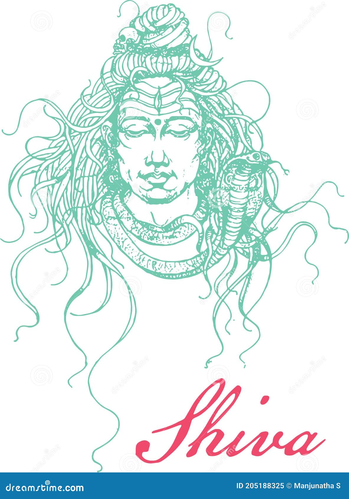 Adiyogi Shiva Mahadev Vector Drawing Illustration 35974738 Vector Art at  Vecteezy