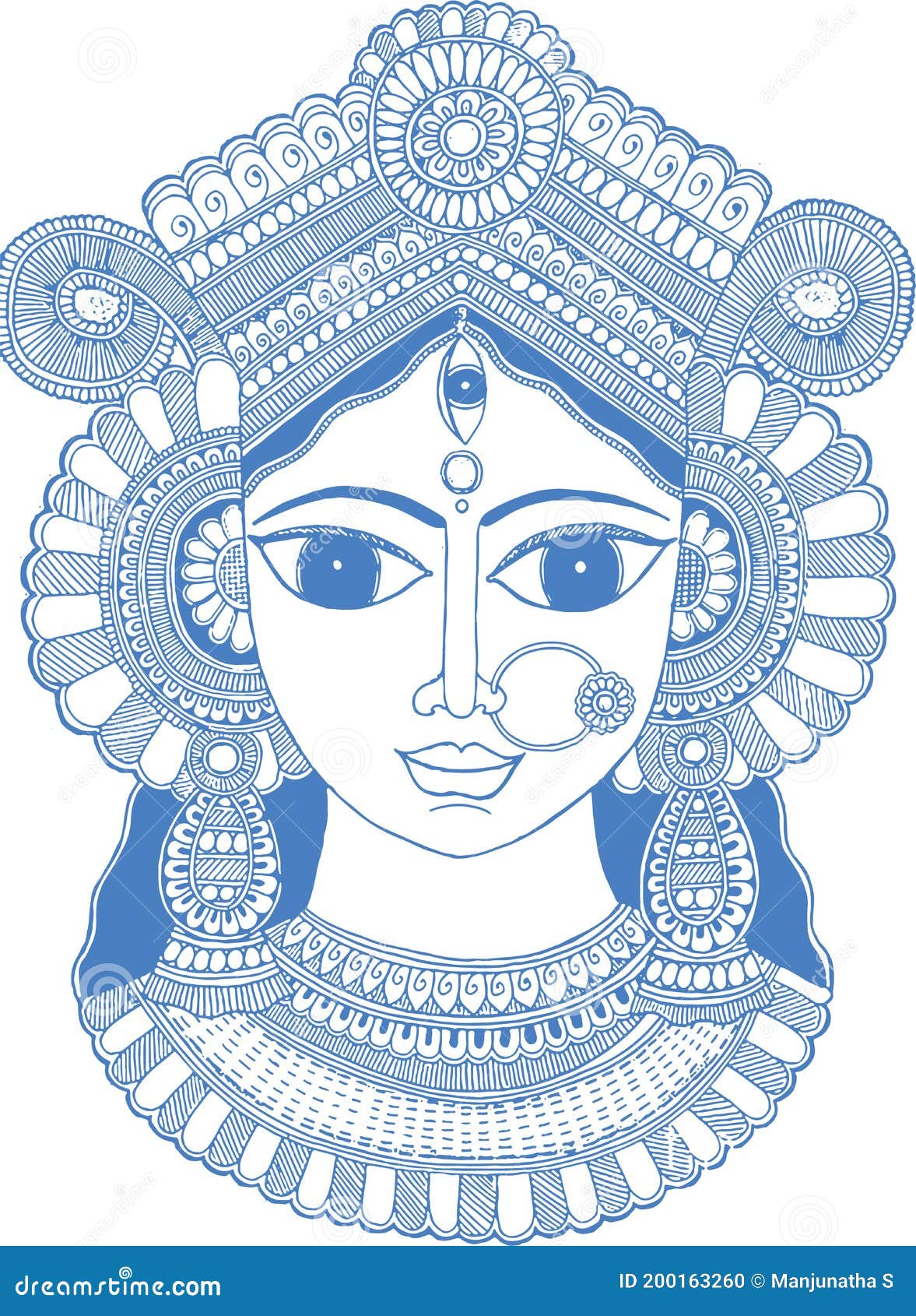 How To Draw Maa Kali  Mahakali Drawing Easy  Navratri Special Drawing   Kali Maa Face Drawing  YouTube  Art drawings simple Easy drawings  Face drawing