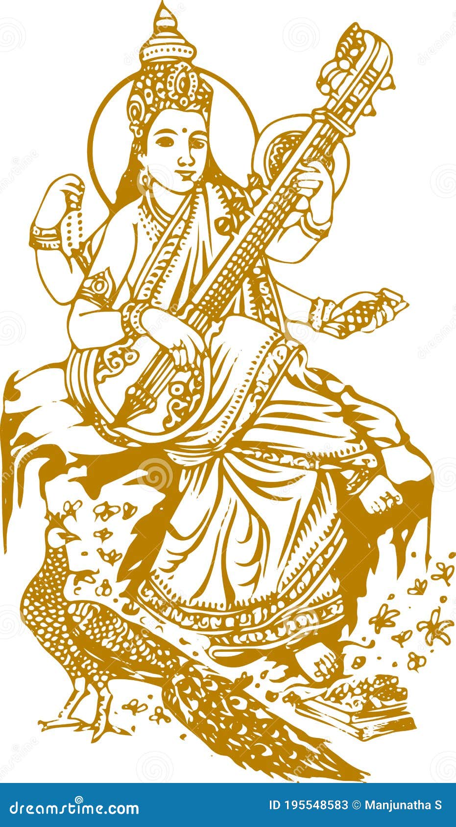 POSTERMALL Maa Saraswati Beautiful Sketch Photo Picture Large Poster Sl1546  (Large Poster, 36x24 Inches, Banner Media, Multicolor) : Amazon.in: Home &  Kitchen