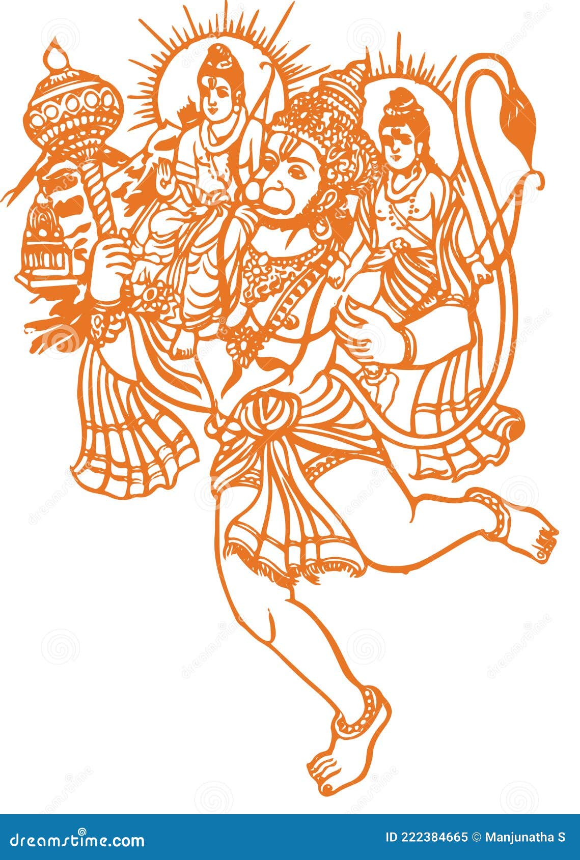 HANUMAN, bajarangbali, hanuman art, hero, monkey king, ram, super hero,  warrior, HD phone wallpaper | Peakpx