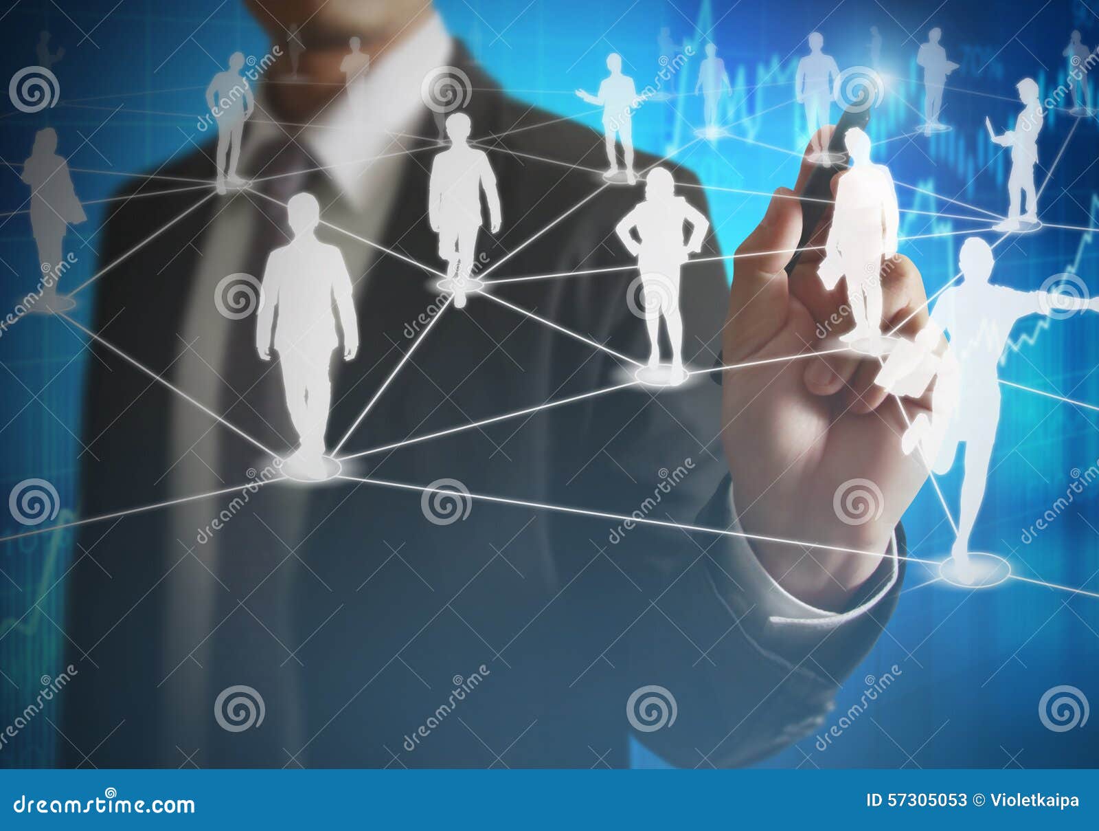 Drawing Social Network Structure Stock Image Image of community