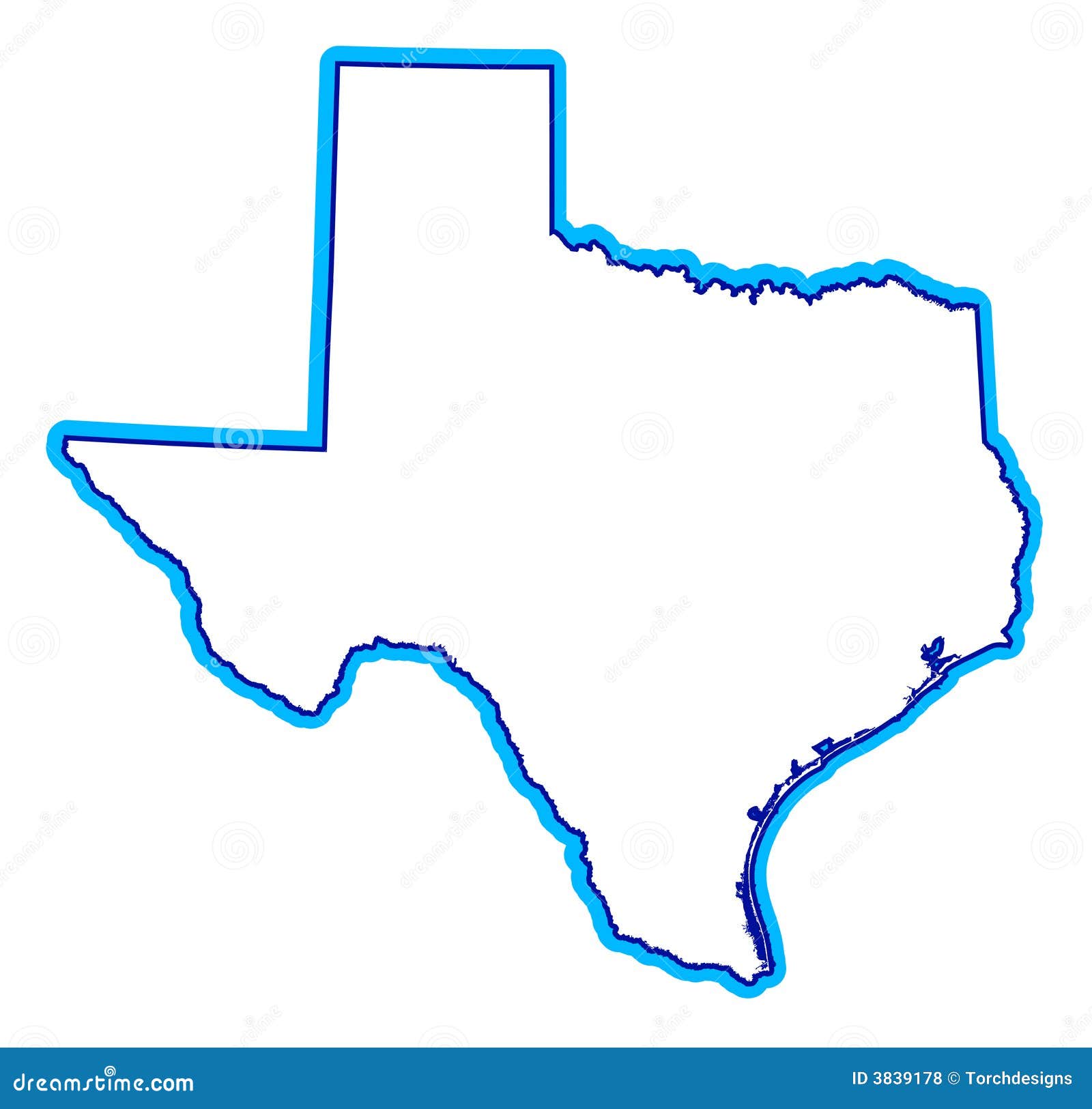 drawing of state of texas