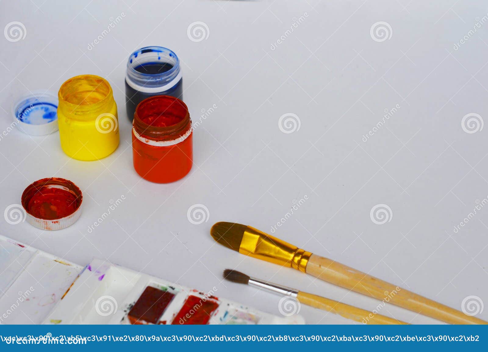 Drawing Supplies. Back To School. Artist S Workplace Stock Image ...