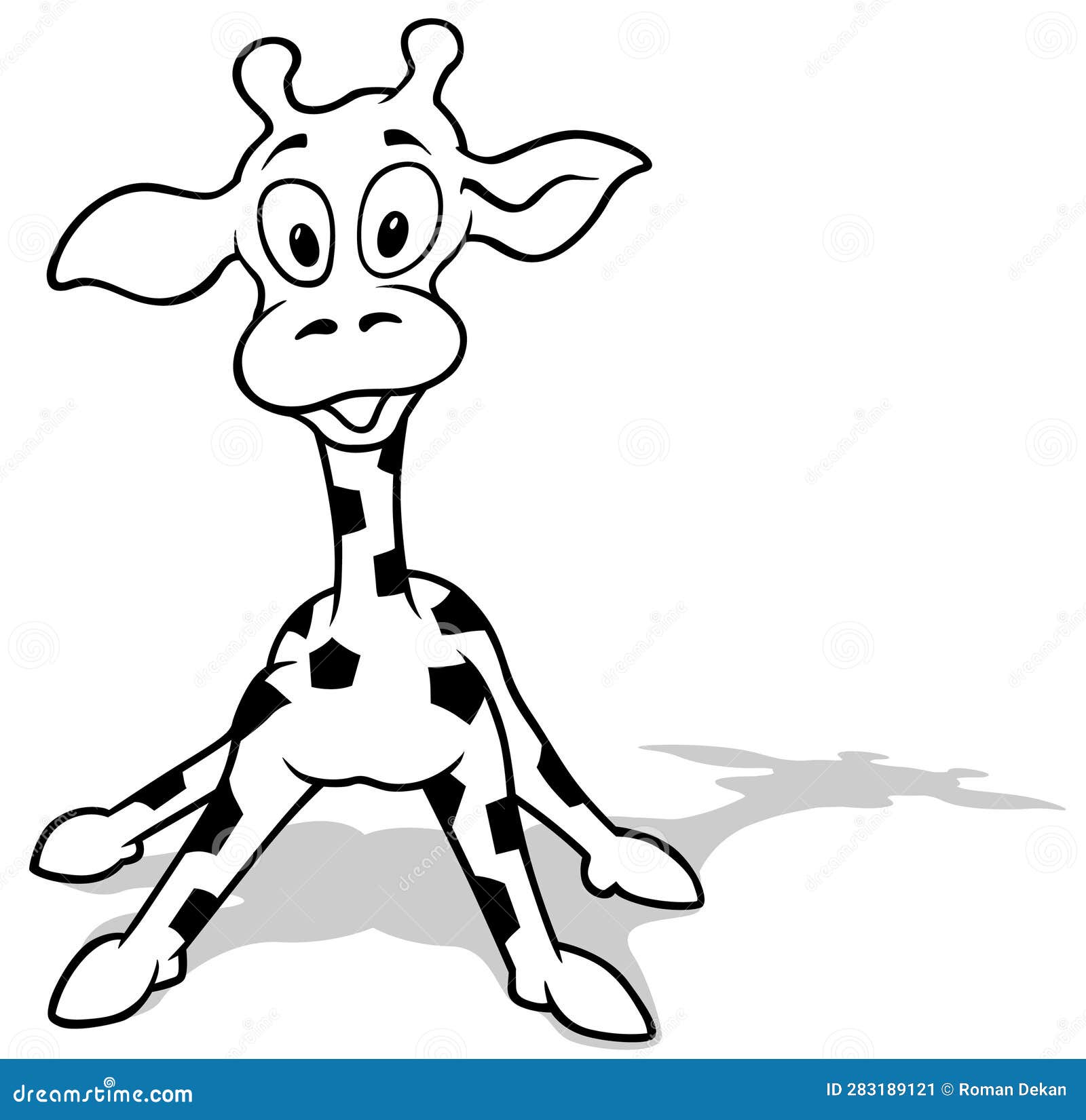 Surprised Giraffe At Sunset - Lively Animated Facial Expressions