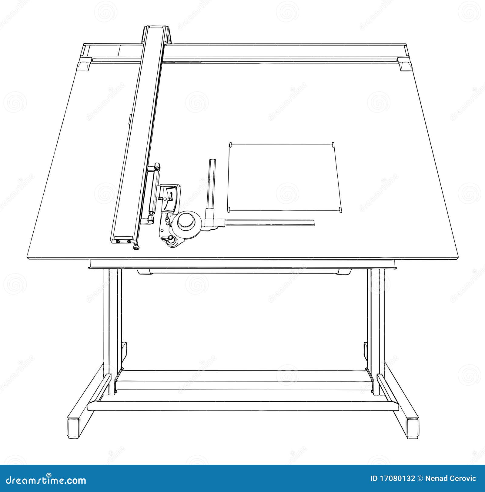 Drawing Table Vector 02 stock vector. Image of line 