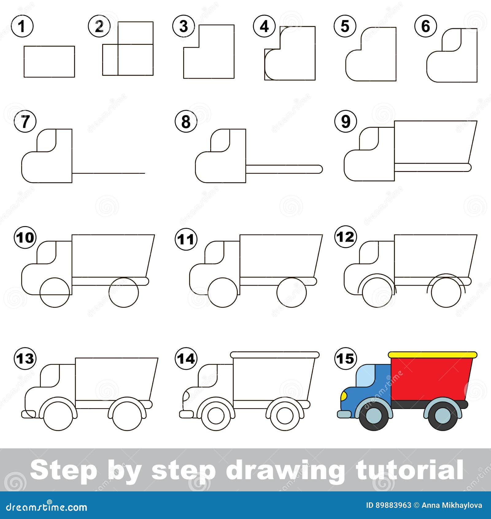 How to Draw a Truck – Really Easy Drawing Tutorial | Easy drawings, Drawing  tutorial easy, Children sketch