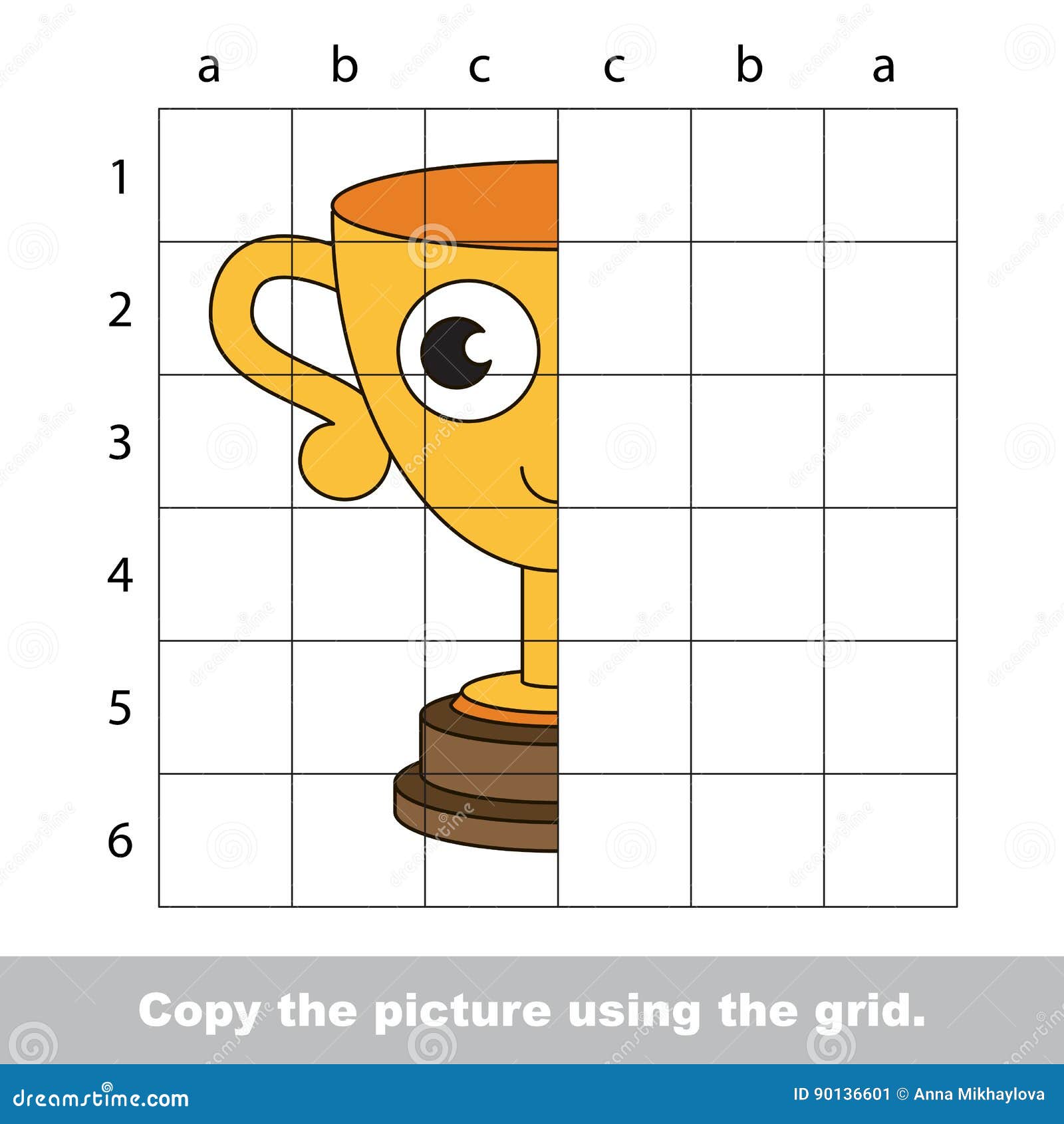 Drawing tutorial for kids. stock vector. Illustration of cartoon ...