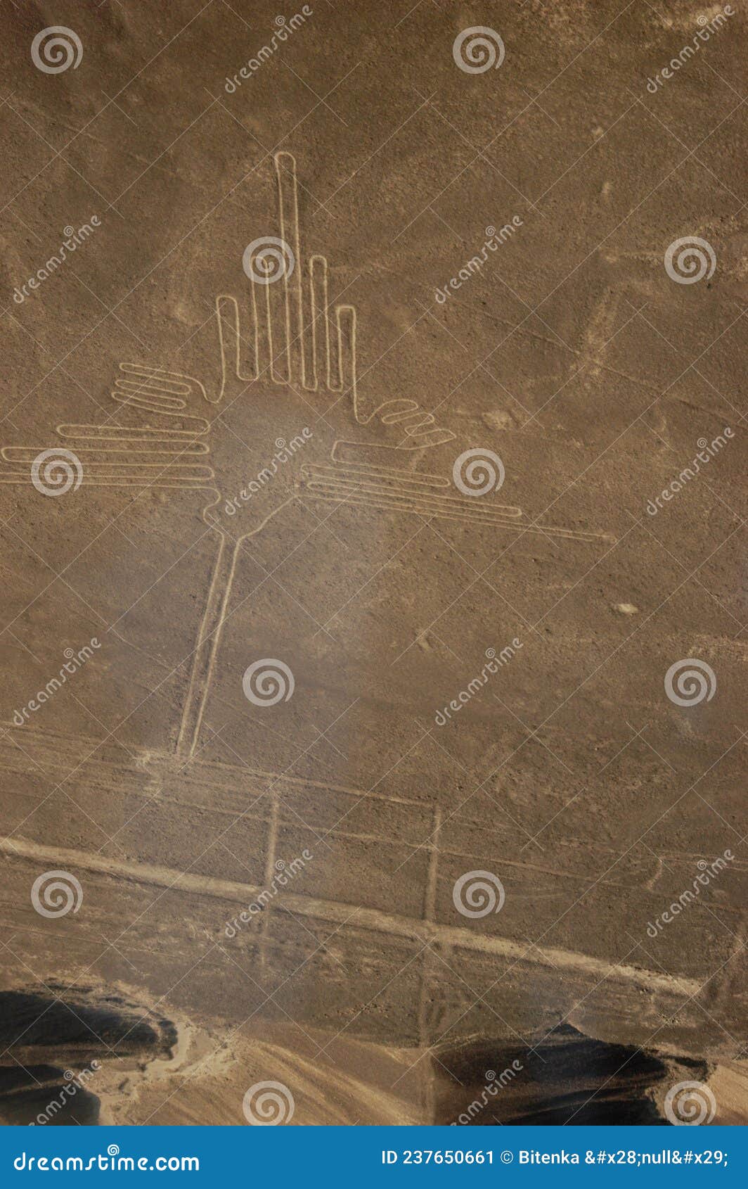 drawings, nazca lines ( lineas de nazca ) in the desert of nazca - peru. landmark - high quality photo
