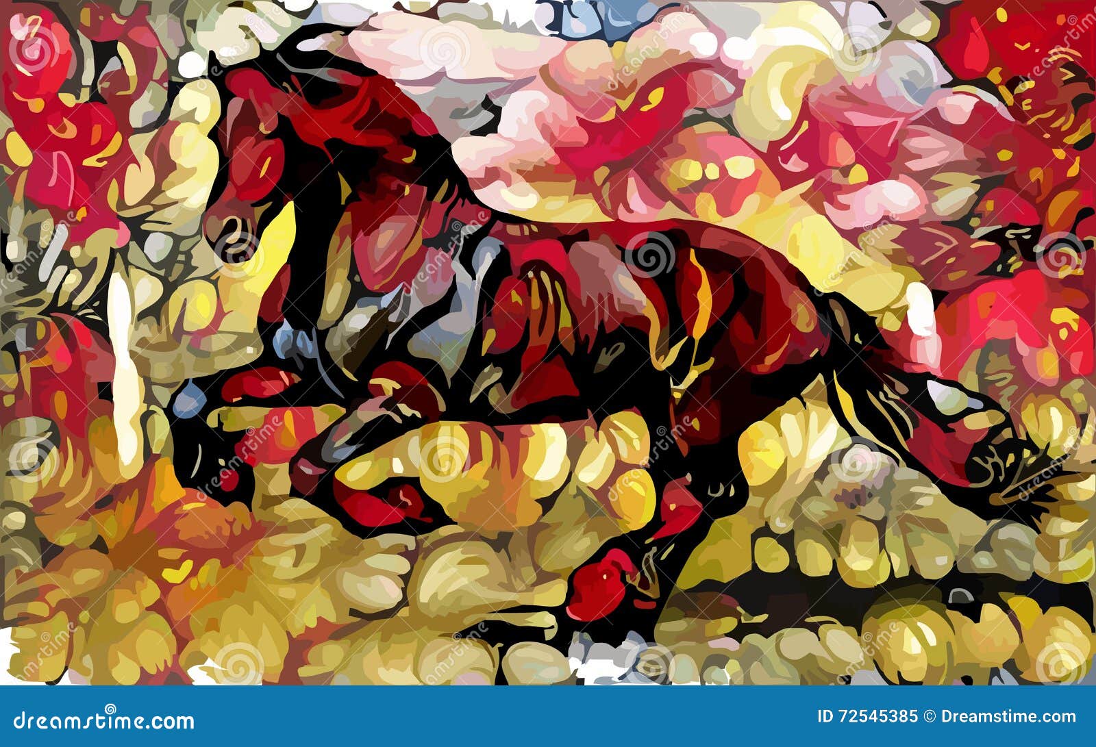Drawn animals stock illustration. Illustration of pencil - 72545385