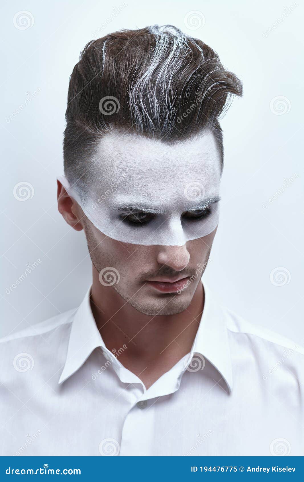 Drawn mask on a face stock image. Image of fashion, mask - 194476775 Drawn mask on a face stock image. Image of fashion, mask - 194476775