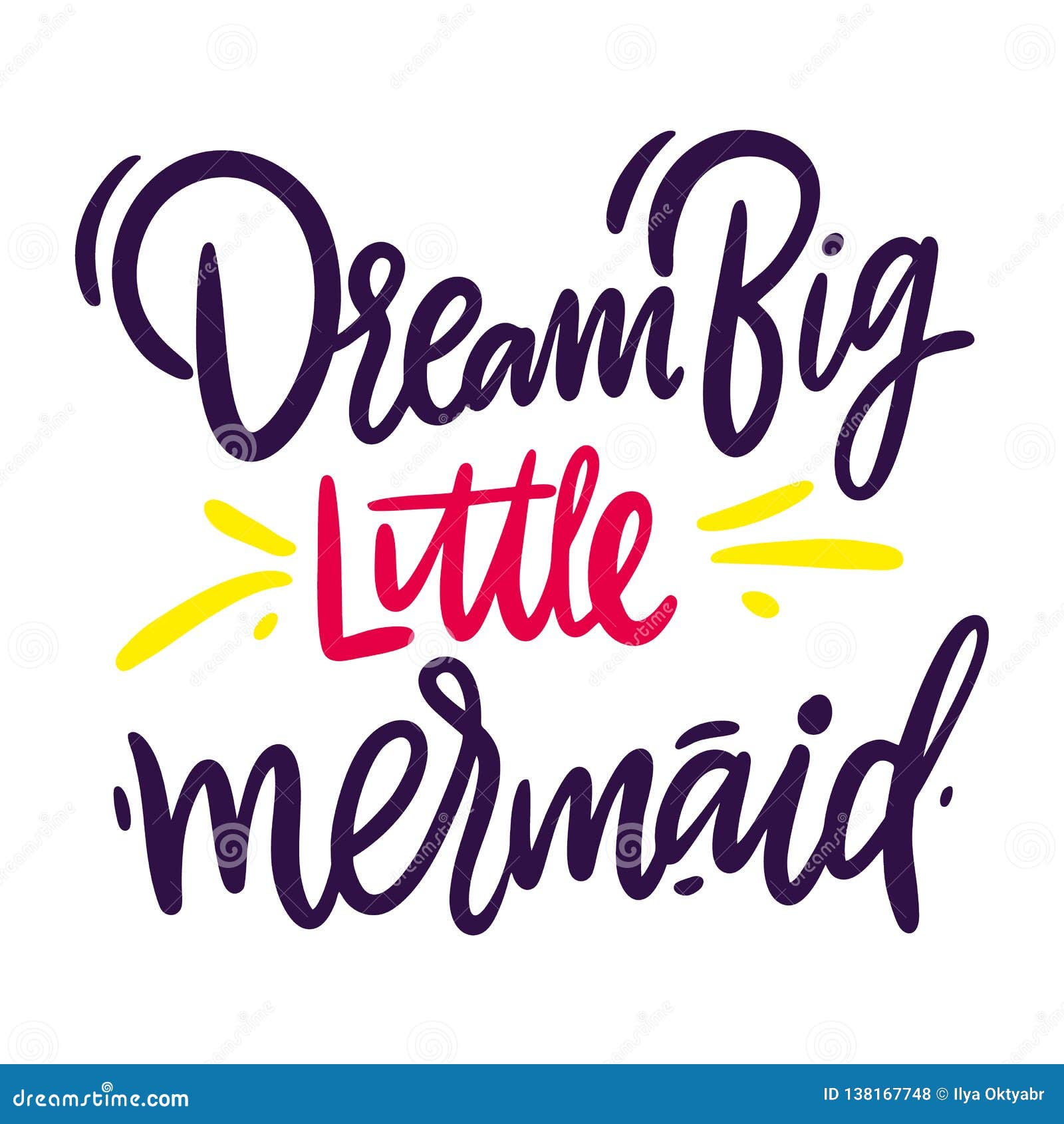 Download Dream Big Little Mermaid Illustrations Vectors