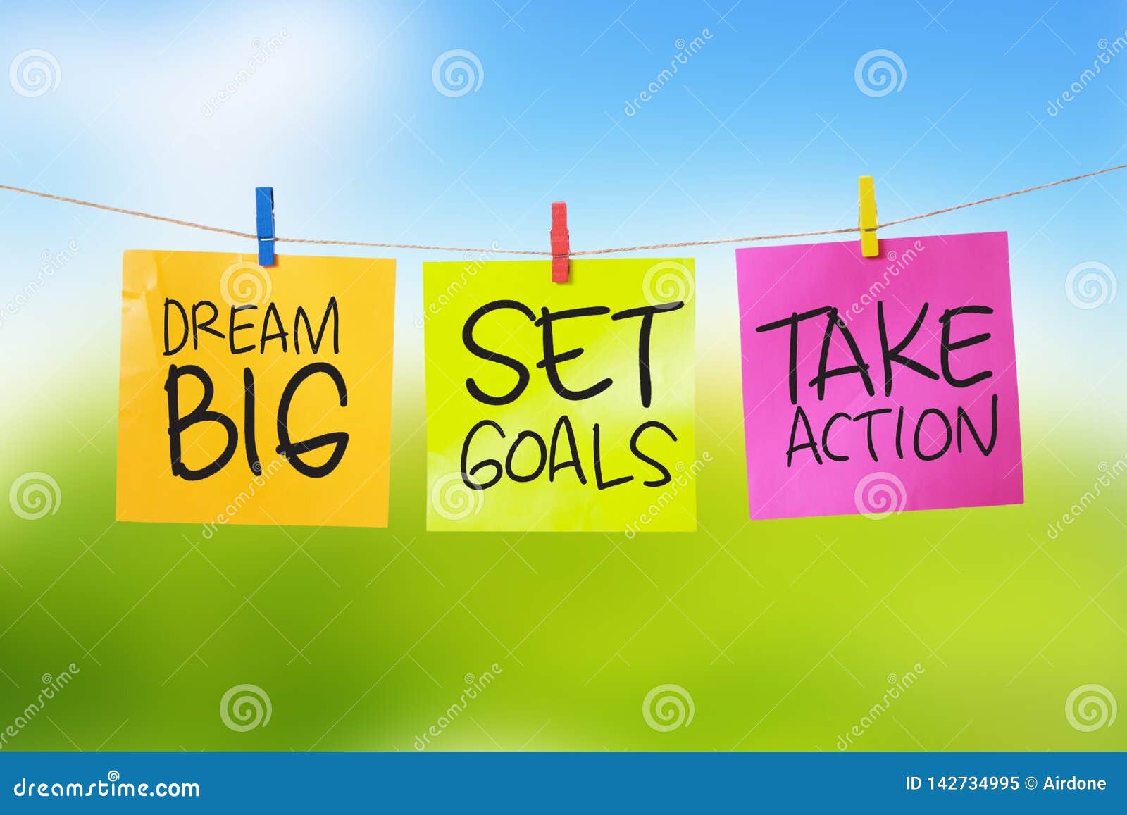 dream big set goals take action