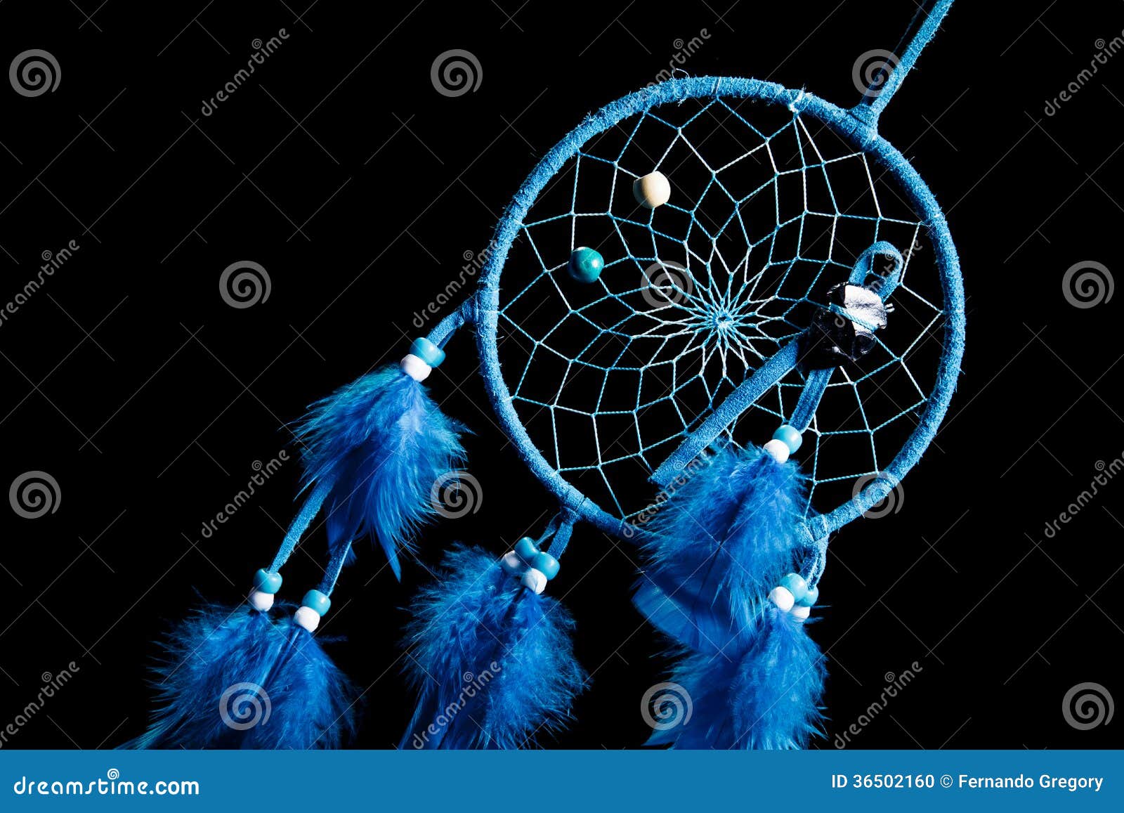 Dream Catcher on a Black Background Stock Photo - Image of indian,  ornament: 36502160