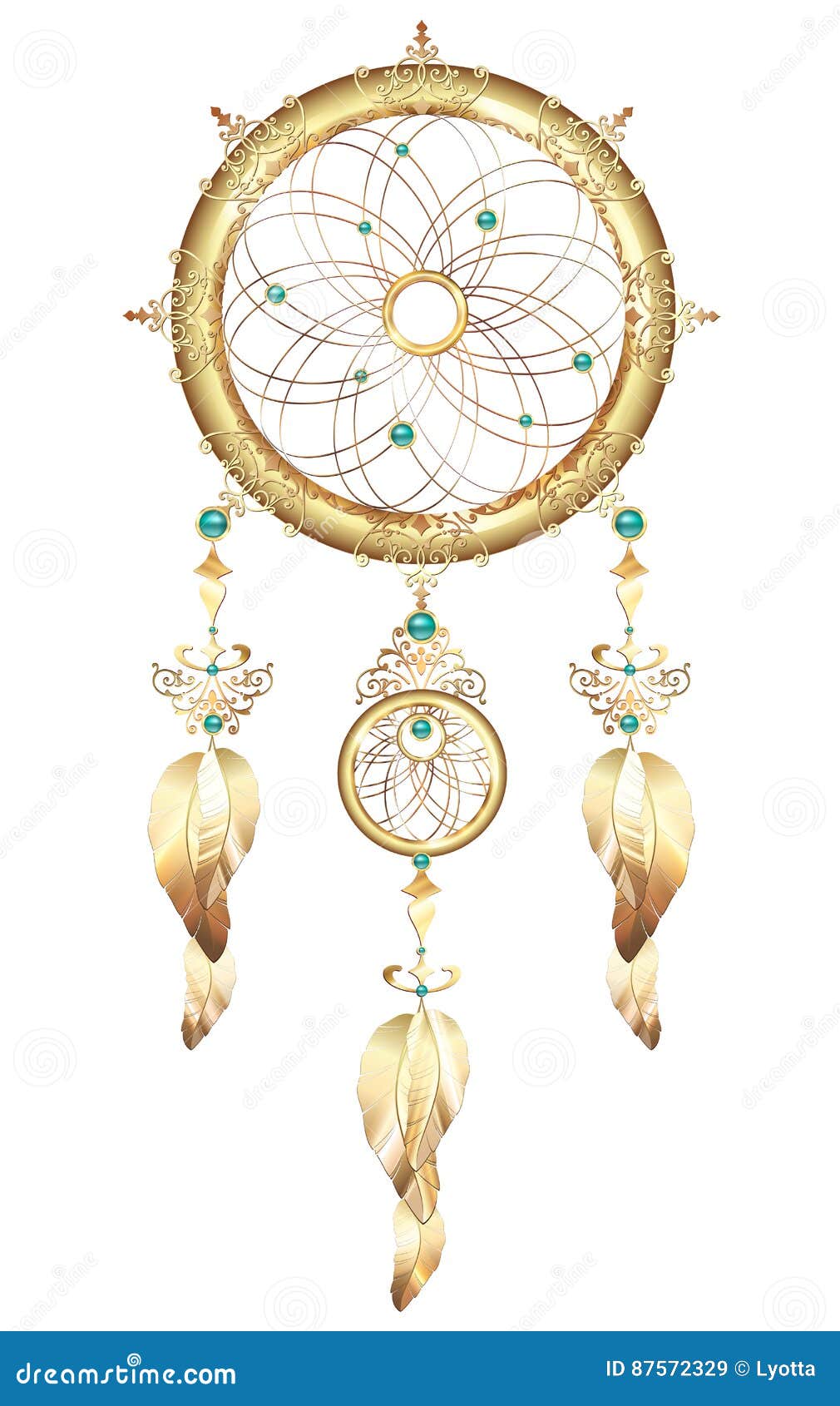 dream catcher jewelry with feathers. fantastic magic dreamcatcher heart d colored metal and gold feathers and precious stones