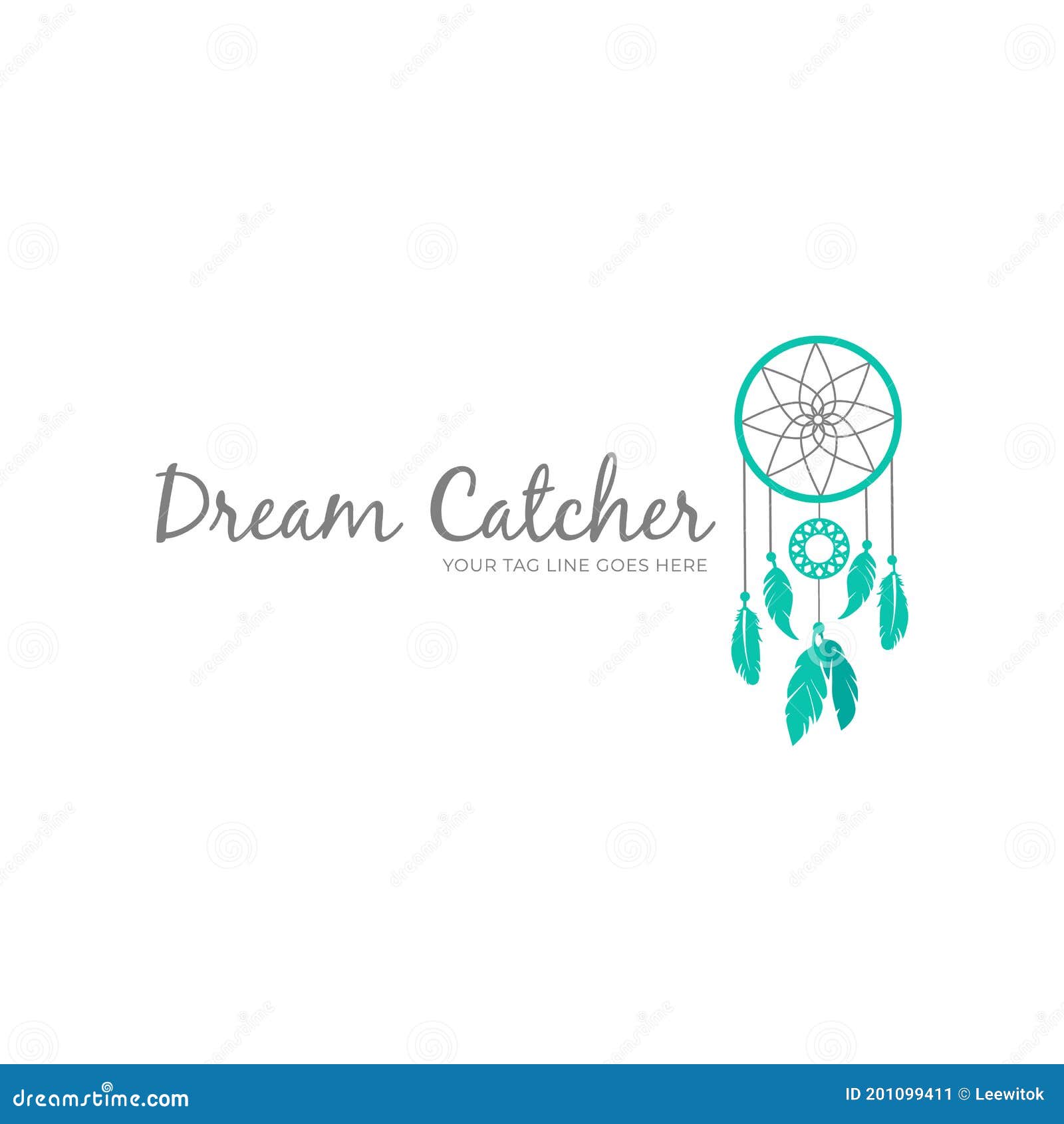 Dream Catcher Logo Design Template Stock Vector Illustration of