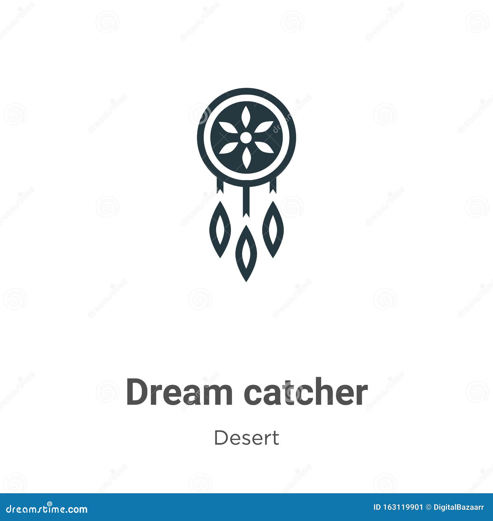 Dream catcher icon simple style Royalty Free Vector Image