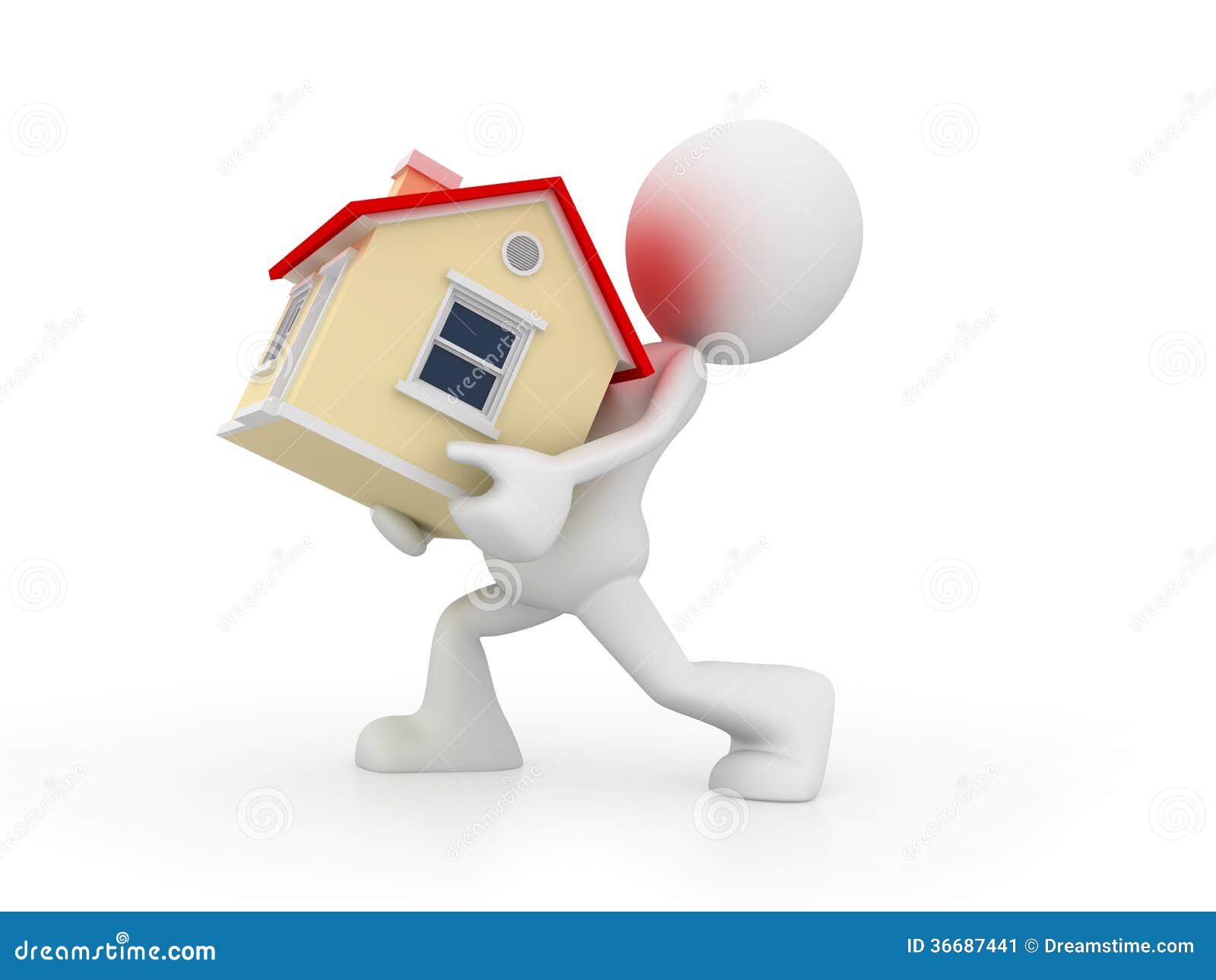 Dream House stock illustration. Illustration of background - 36687441