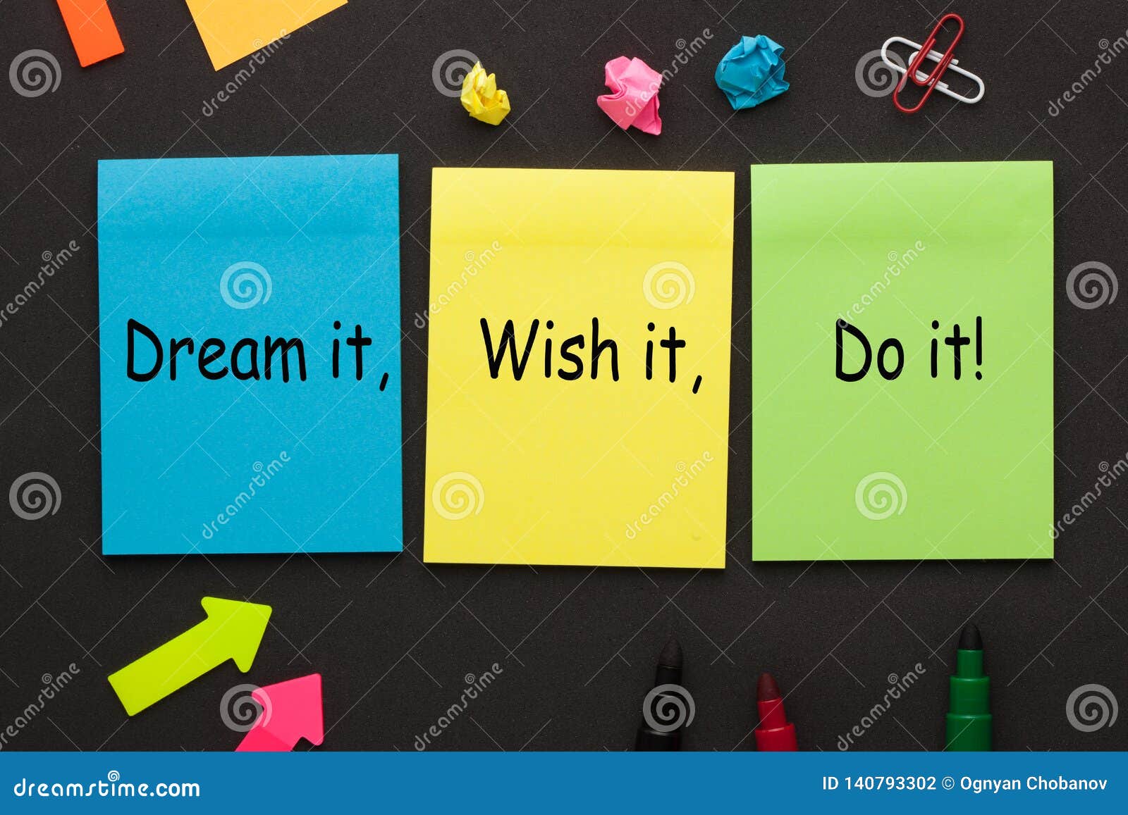 Dream it Wish it Do it stock photo Image of financial  140793302